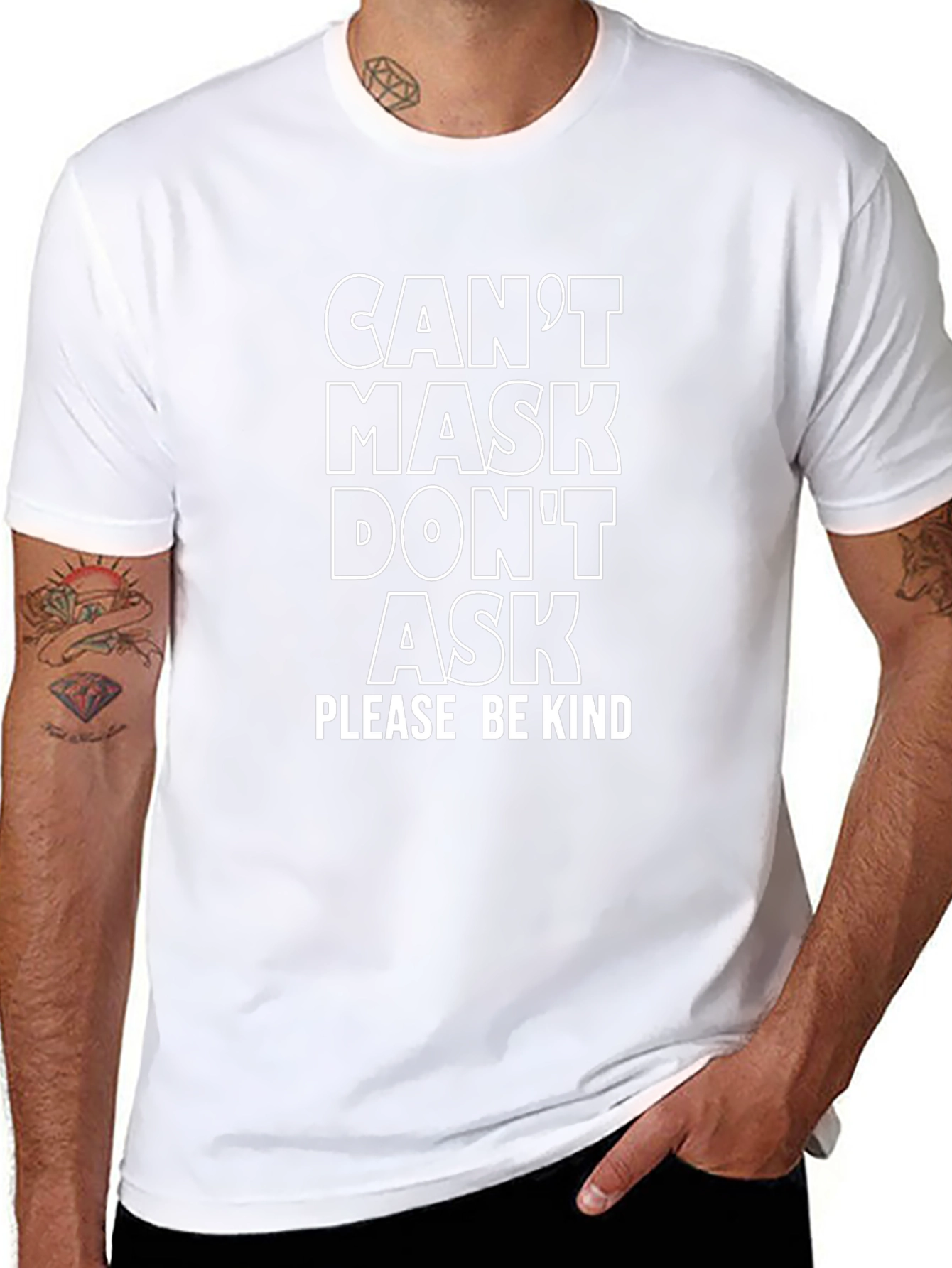 Cant Mask Dont Ask Graphic T-Shirt