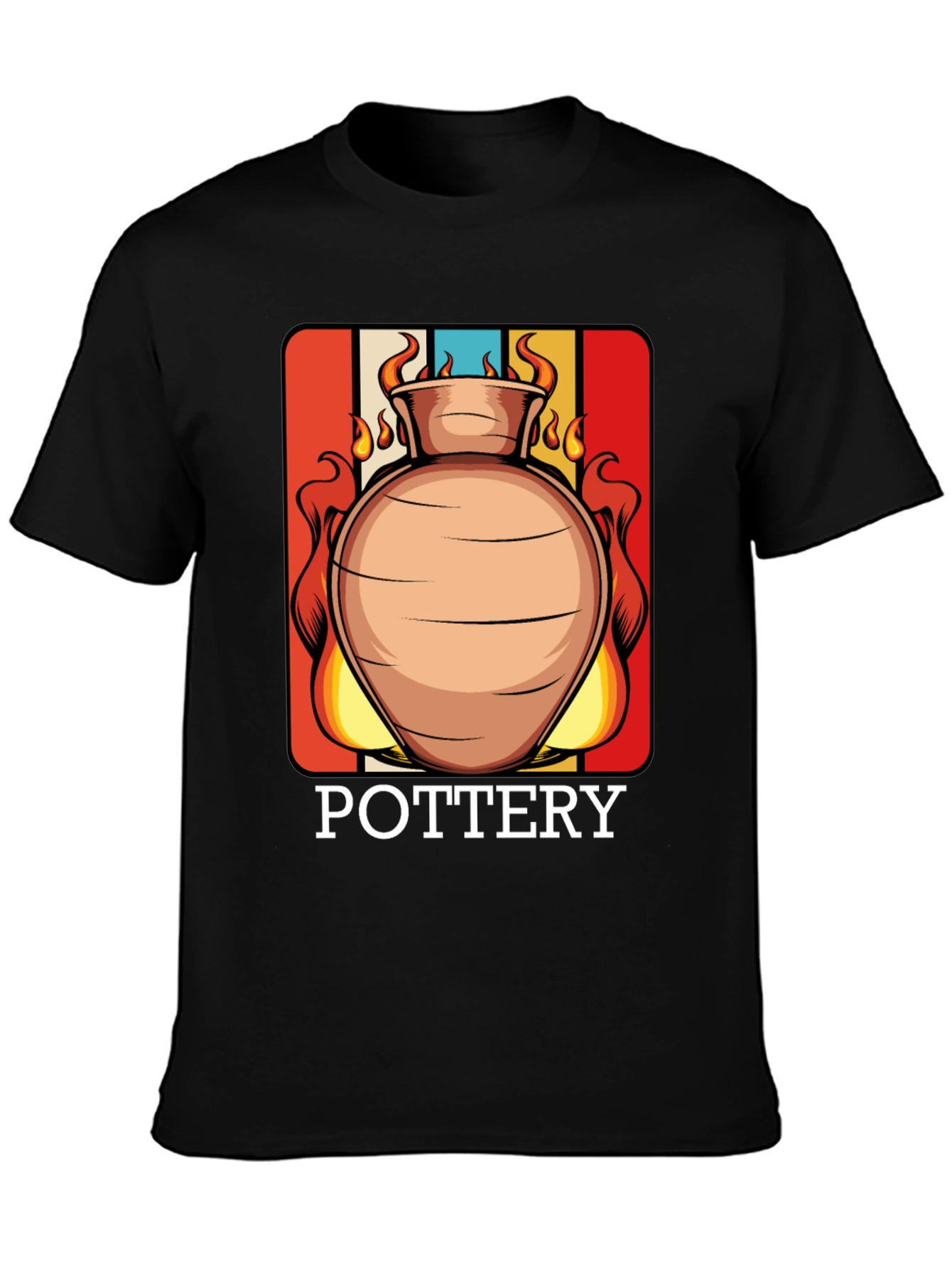 Pottery T-Shirt - Retro Clay Vase Design