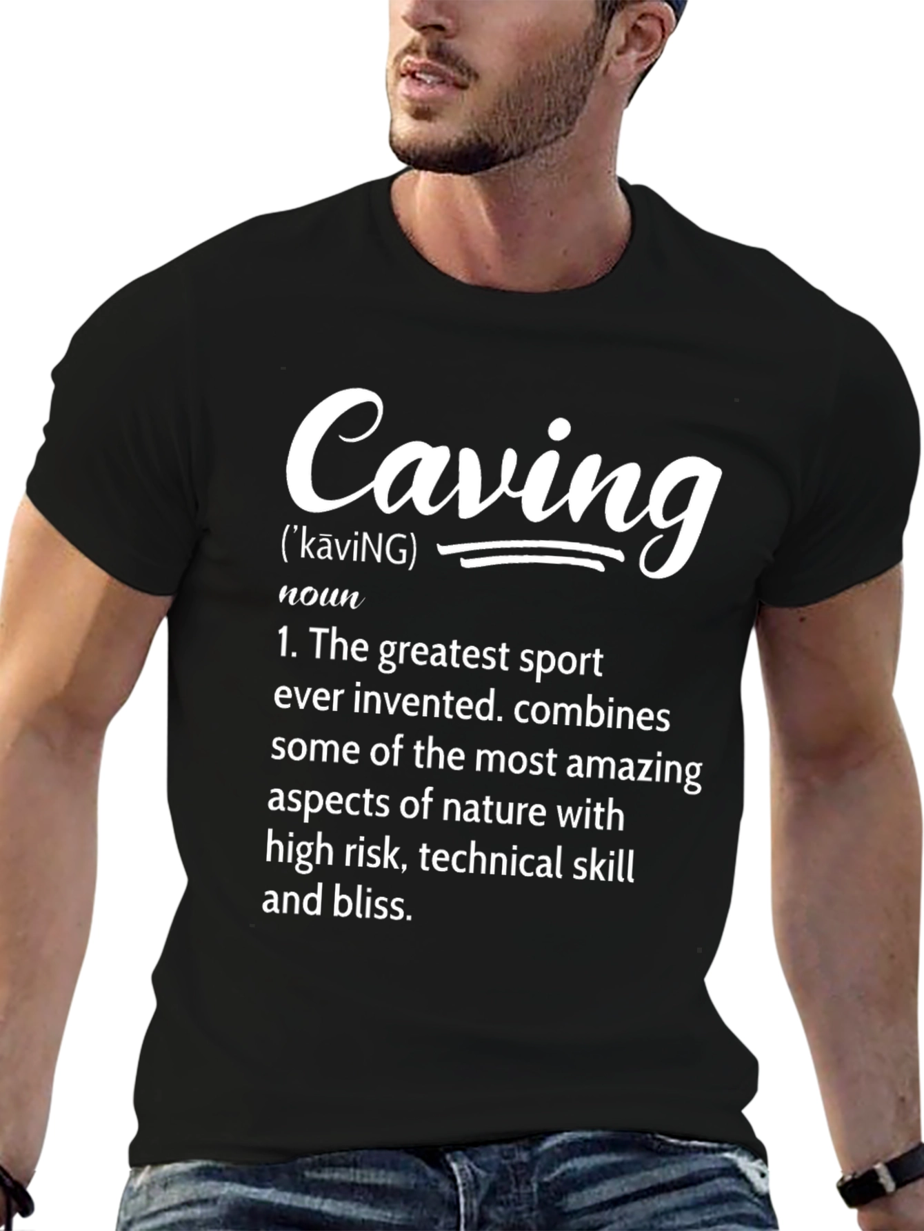 Caving Definition T-Shirt - Adventure Ready!