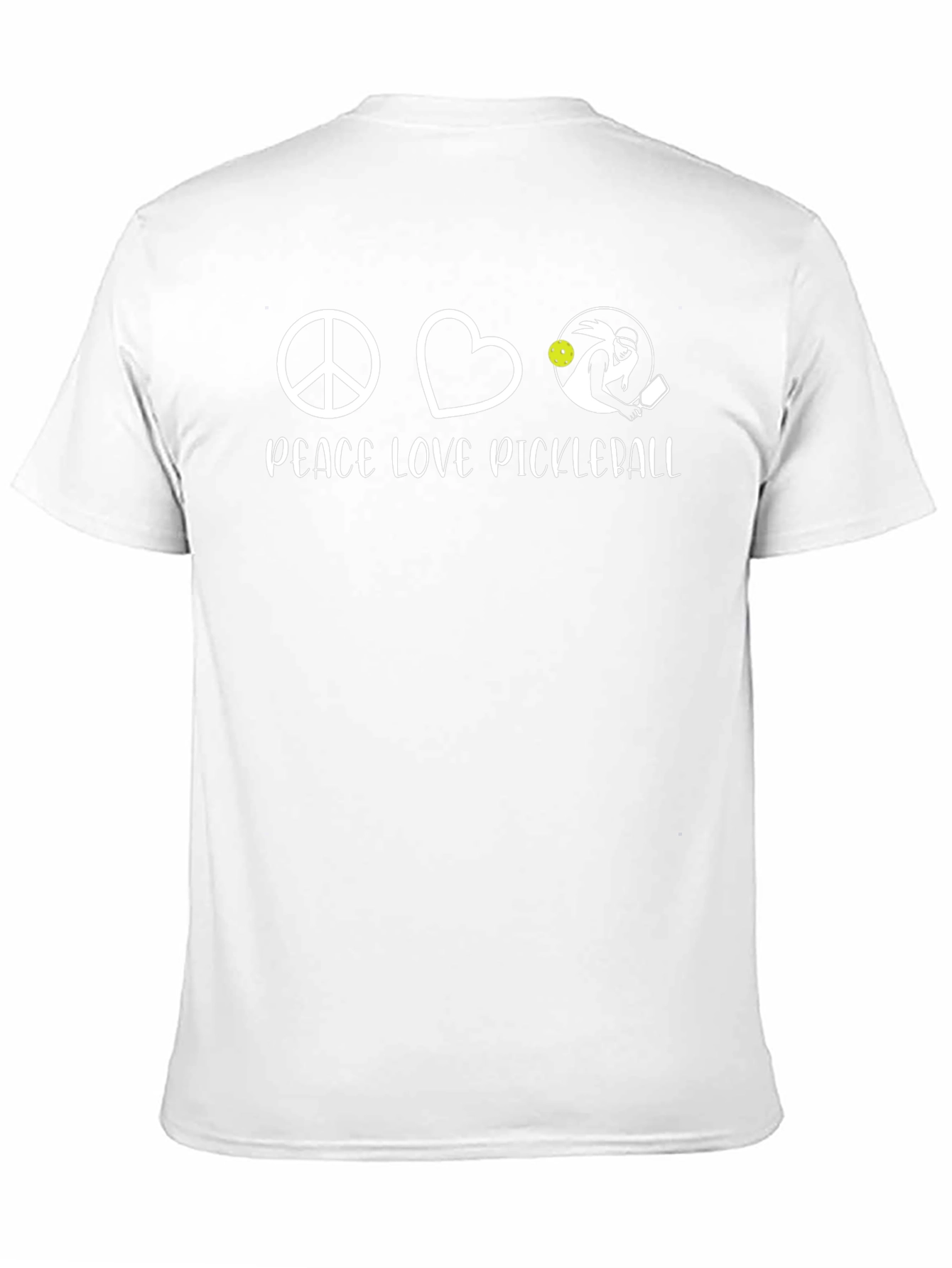 Peace Love Pickleball T-Shirt - Black