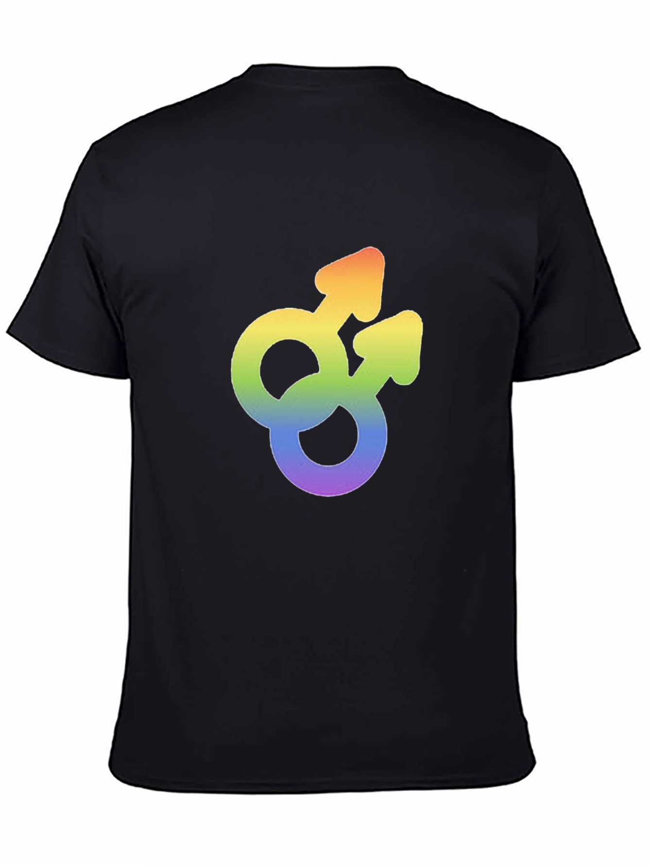 Gay Pride Rainbow Double Mars Symbol T-Shirt