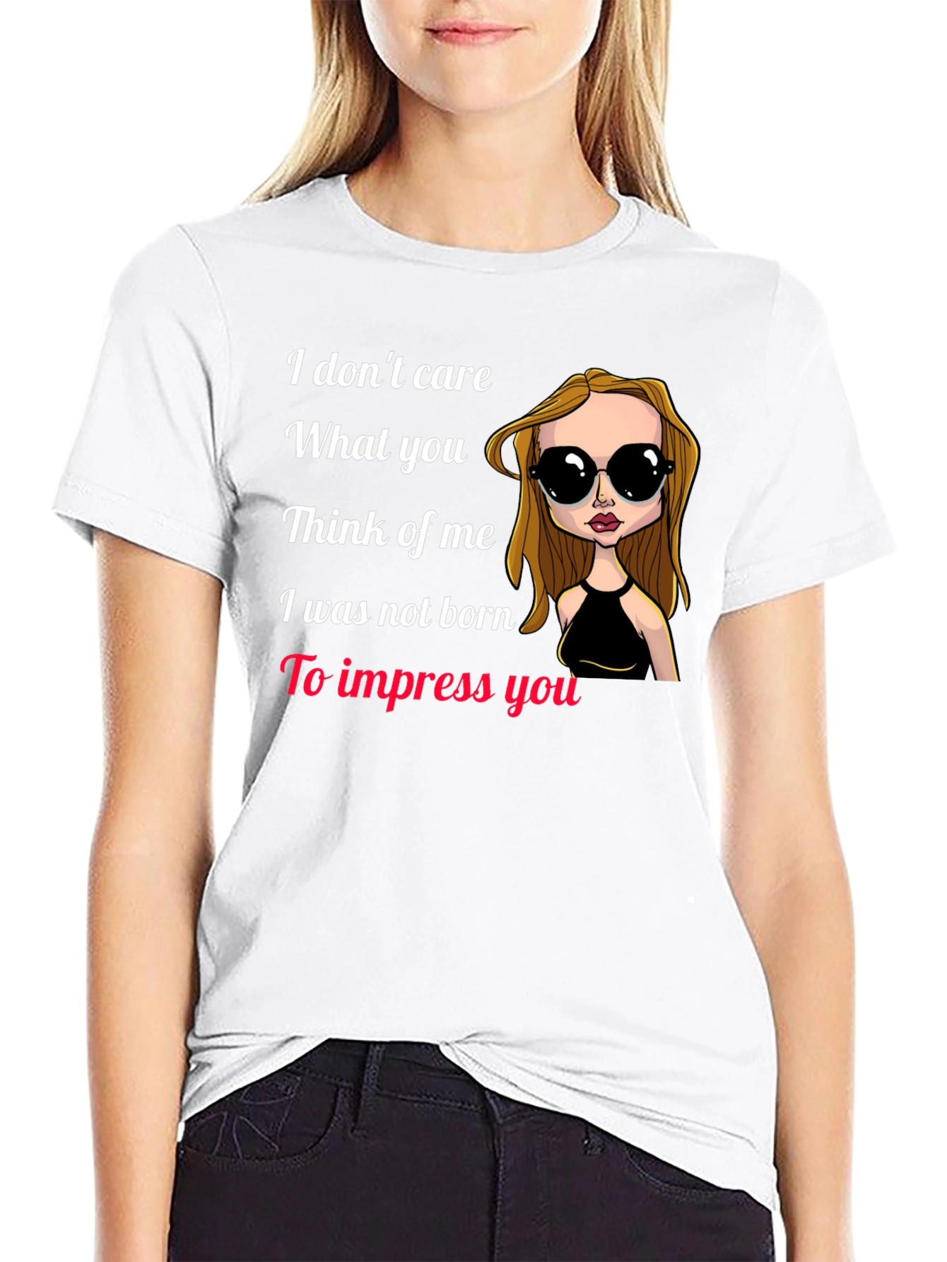 I Dont Care T-Shirt - Statement Tee