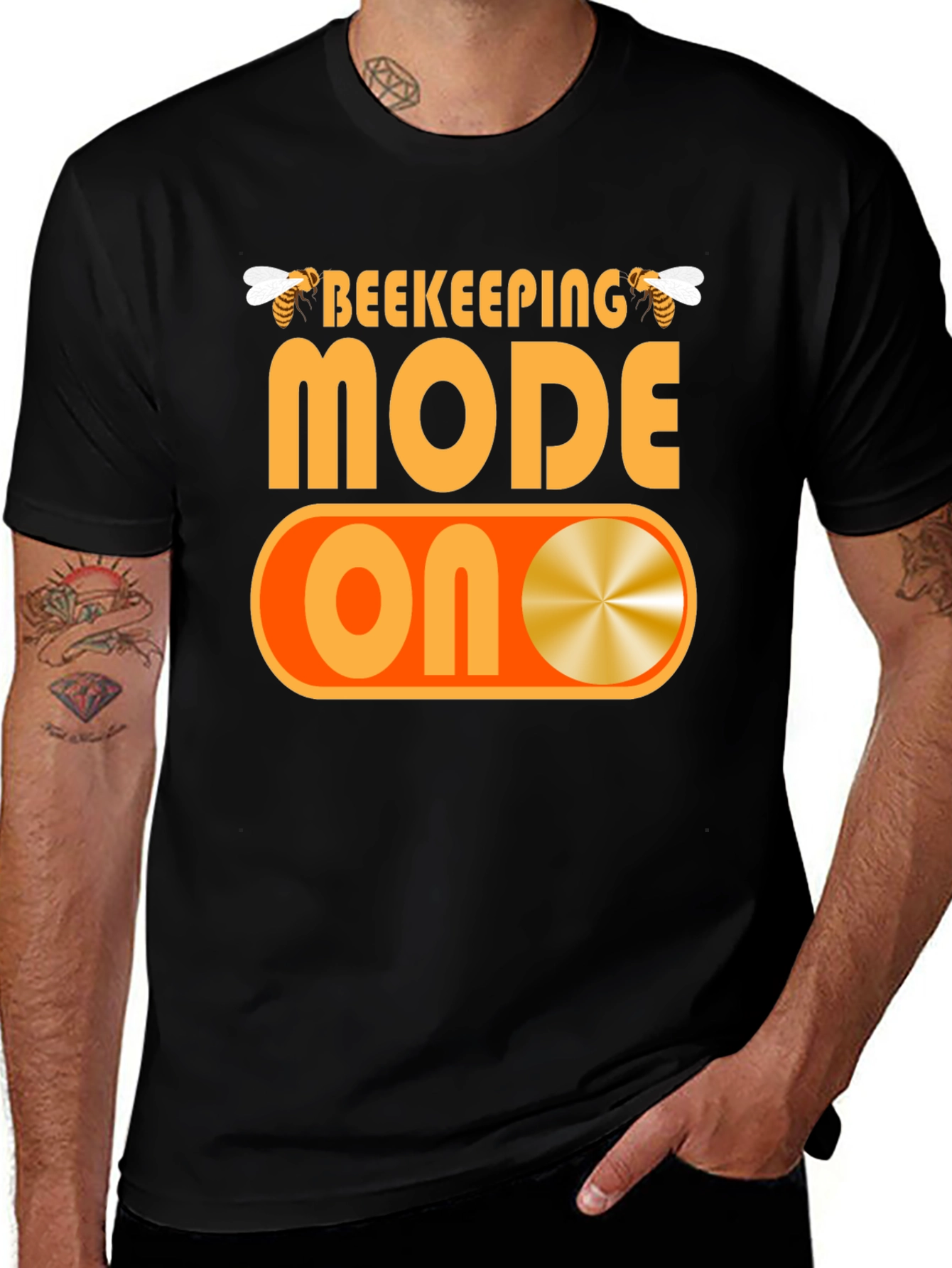 Beekeeping Mode ON T-Shirt Honey Bee Keeper Tee