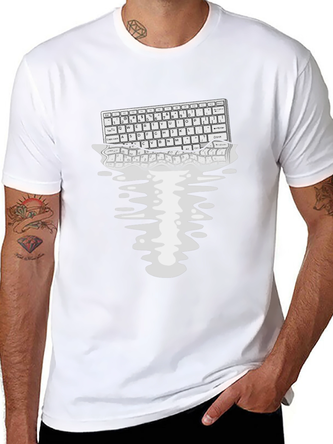 Keyboard T-Shirt - Unique Computer Tee