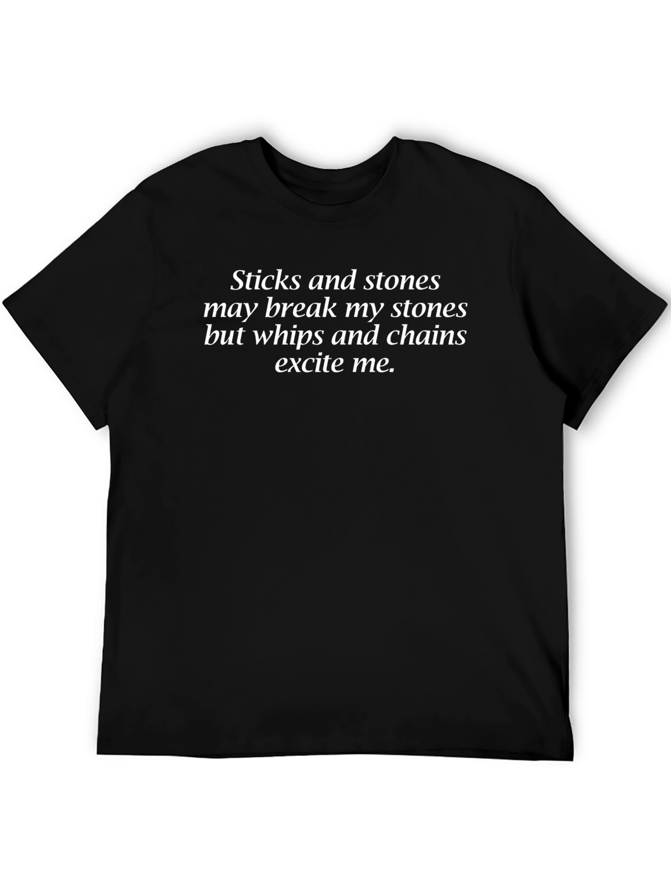 Sticks and Stones Graphic T-Shirt - Bold Statement Tee