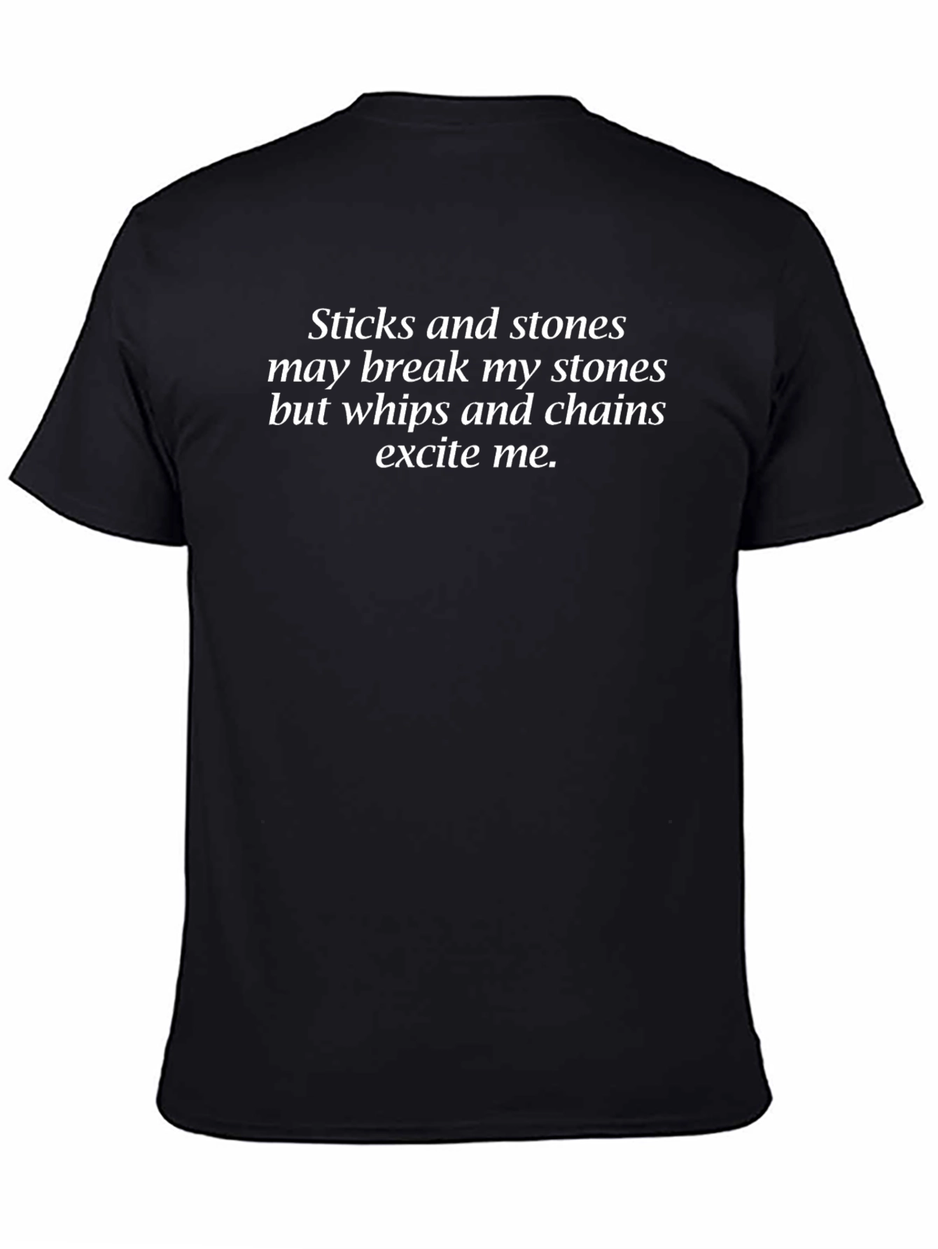 Sticks and Stones Graphic T-Shirt - Bold Statement Tee