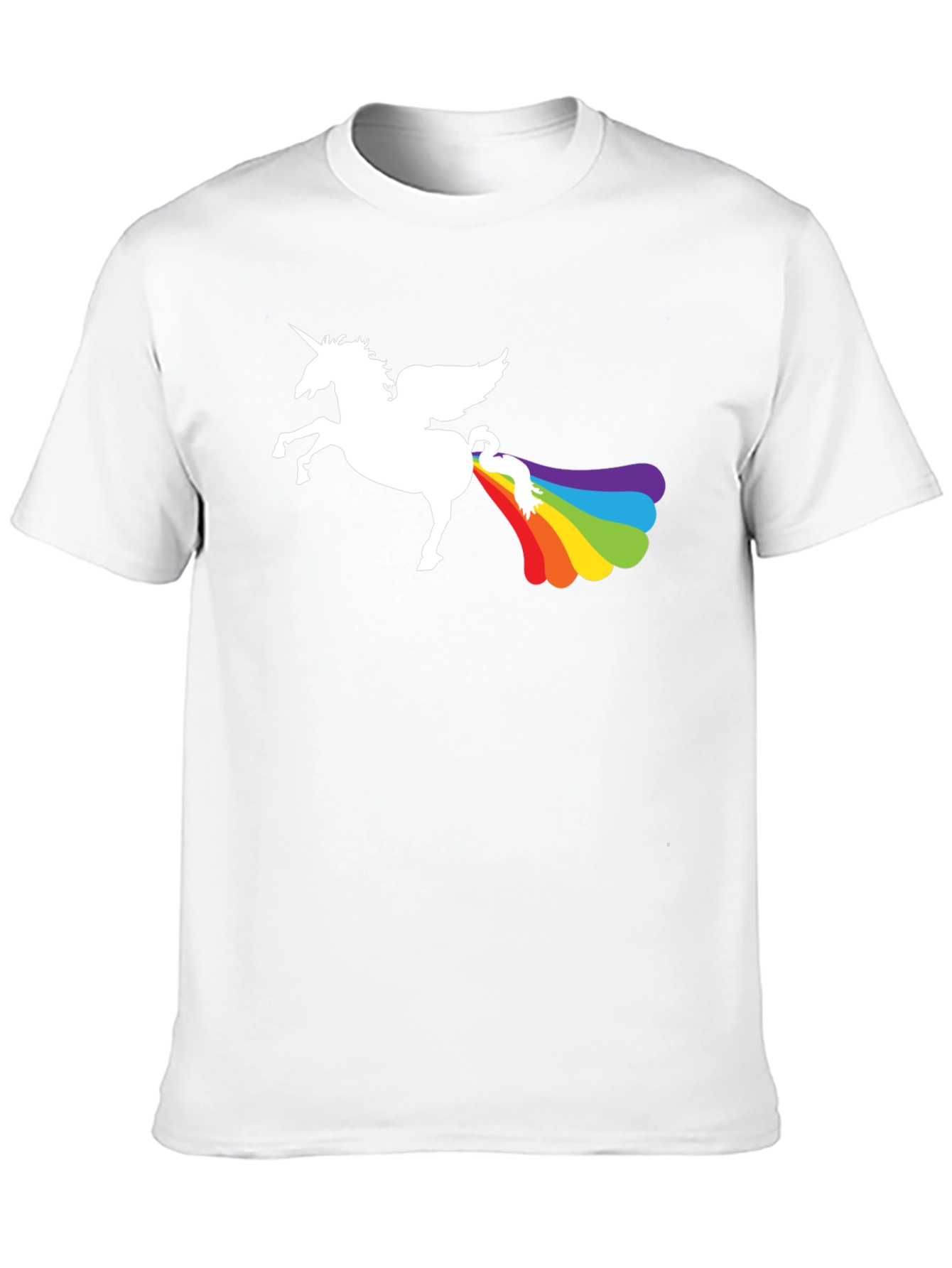Rainbow Unicorn Humor Tee