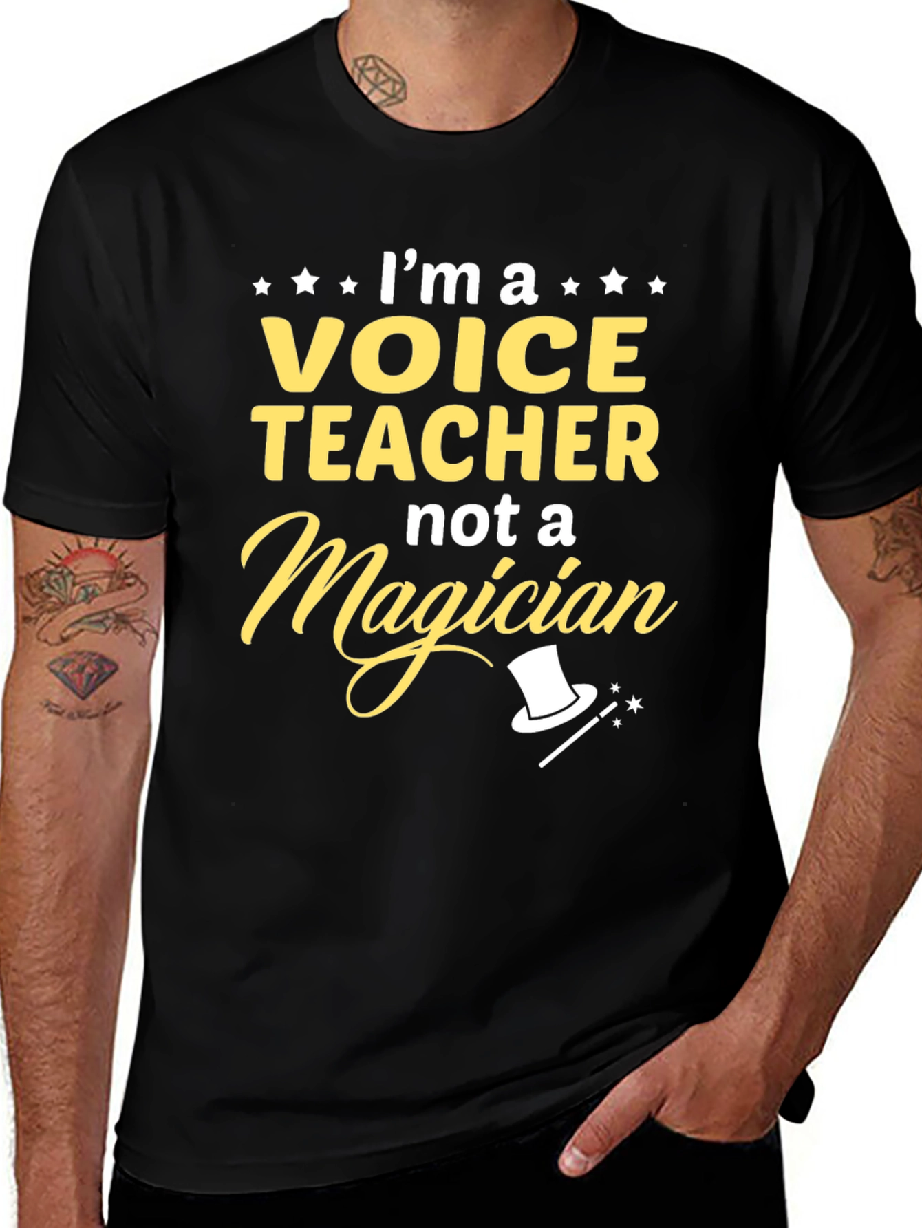 Voice Teacher Not a Magician T-Shirt