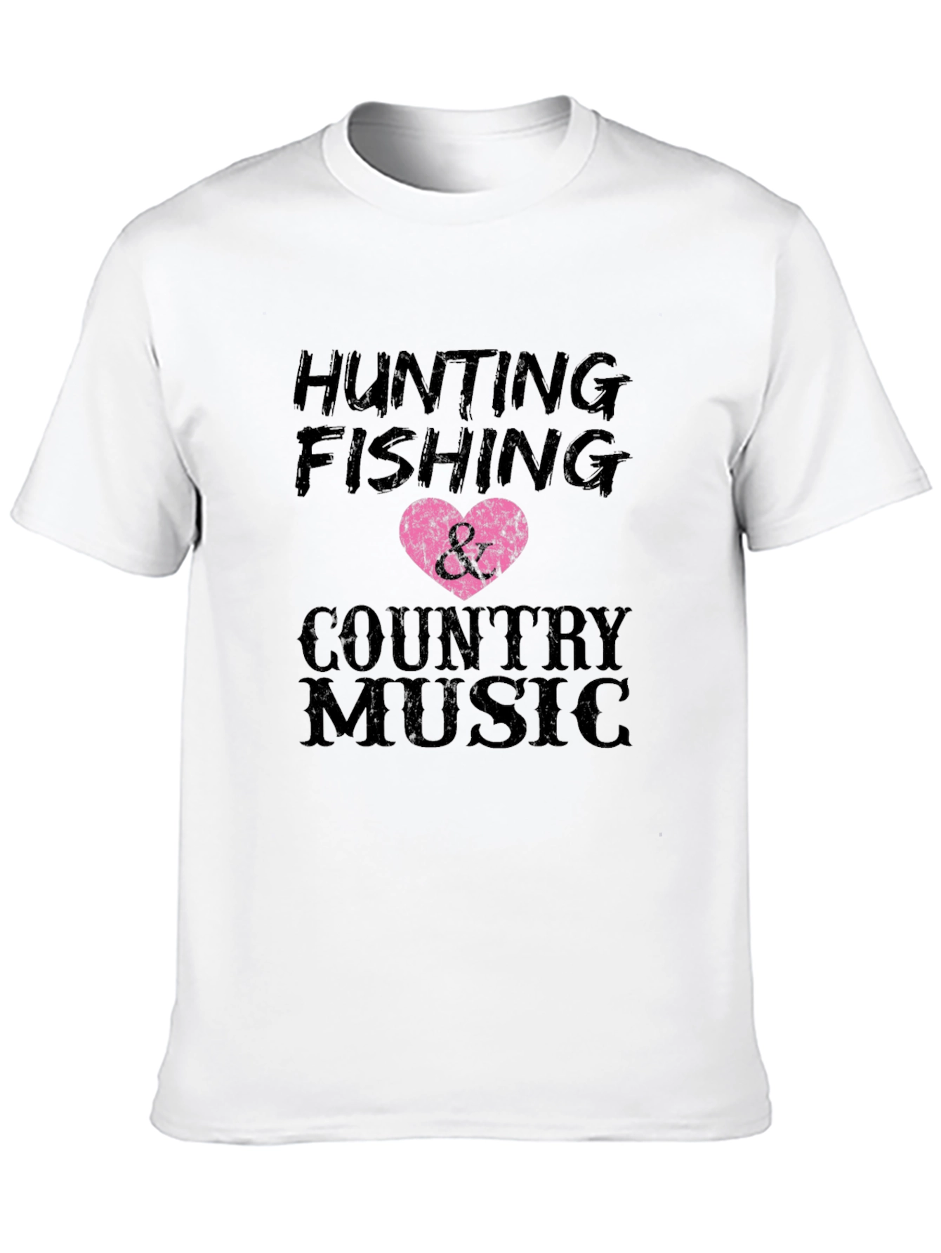 Hunting Fishing & Country Music Graphic Tee