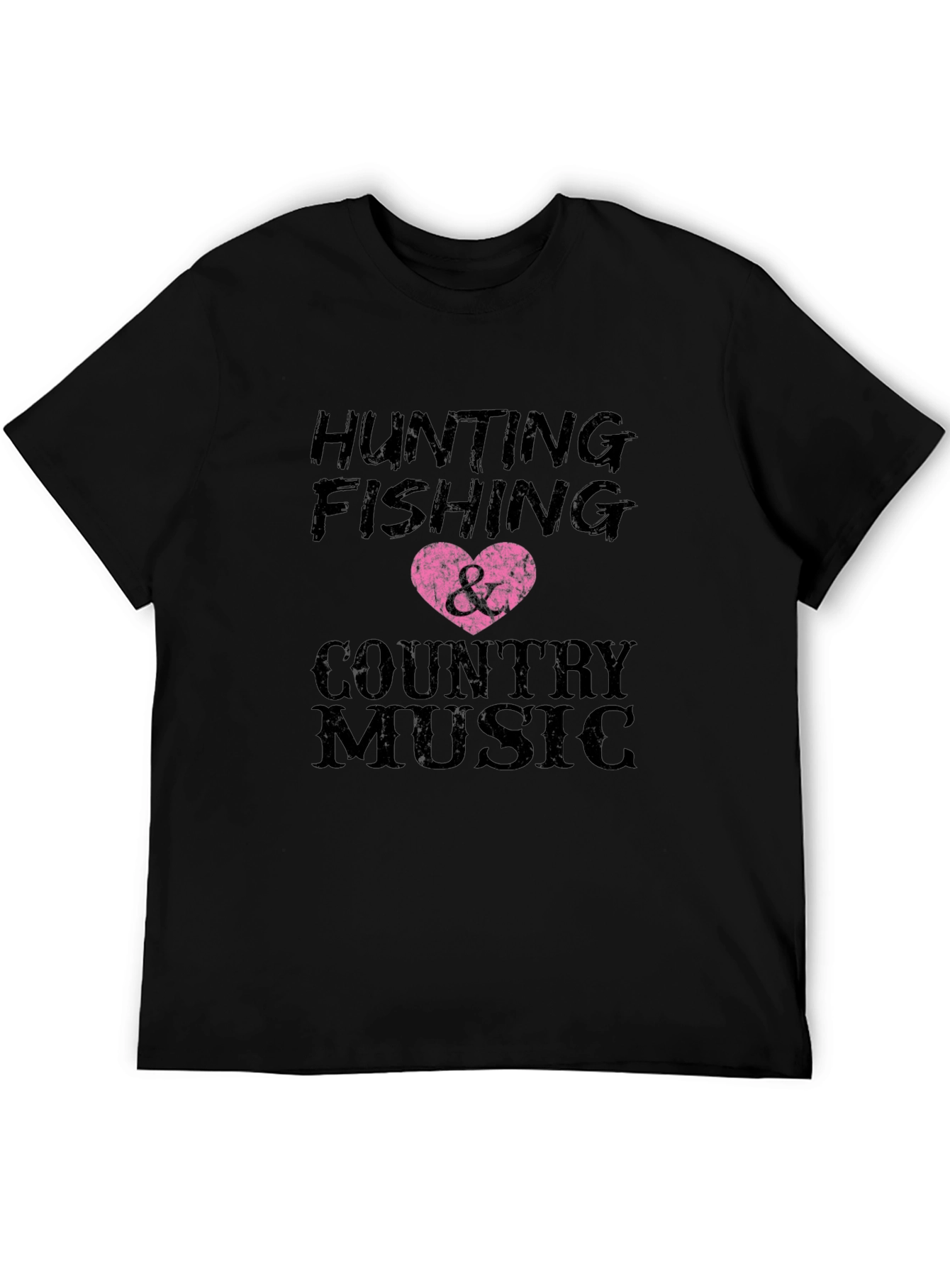Hunting Fishing & Country Music Graphic Tee