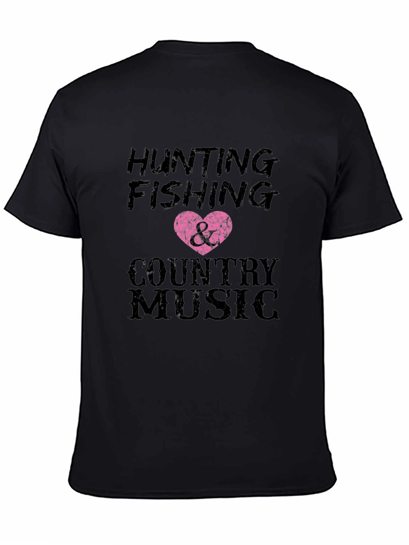 Hunting Fishing & Country Music Graphic Tee