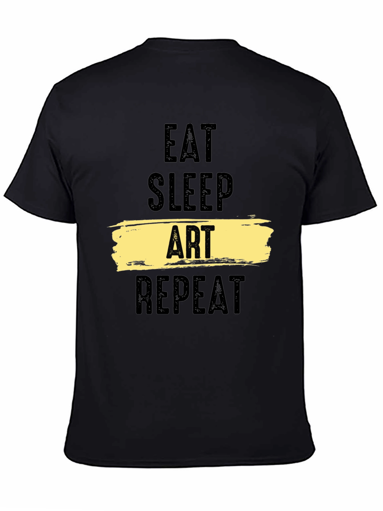 Eat Sleep Art Repeat Black T-Shirt