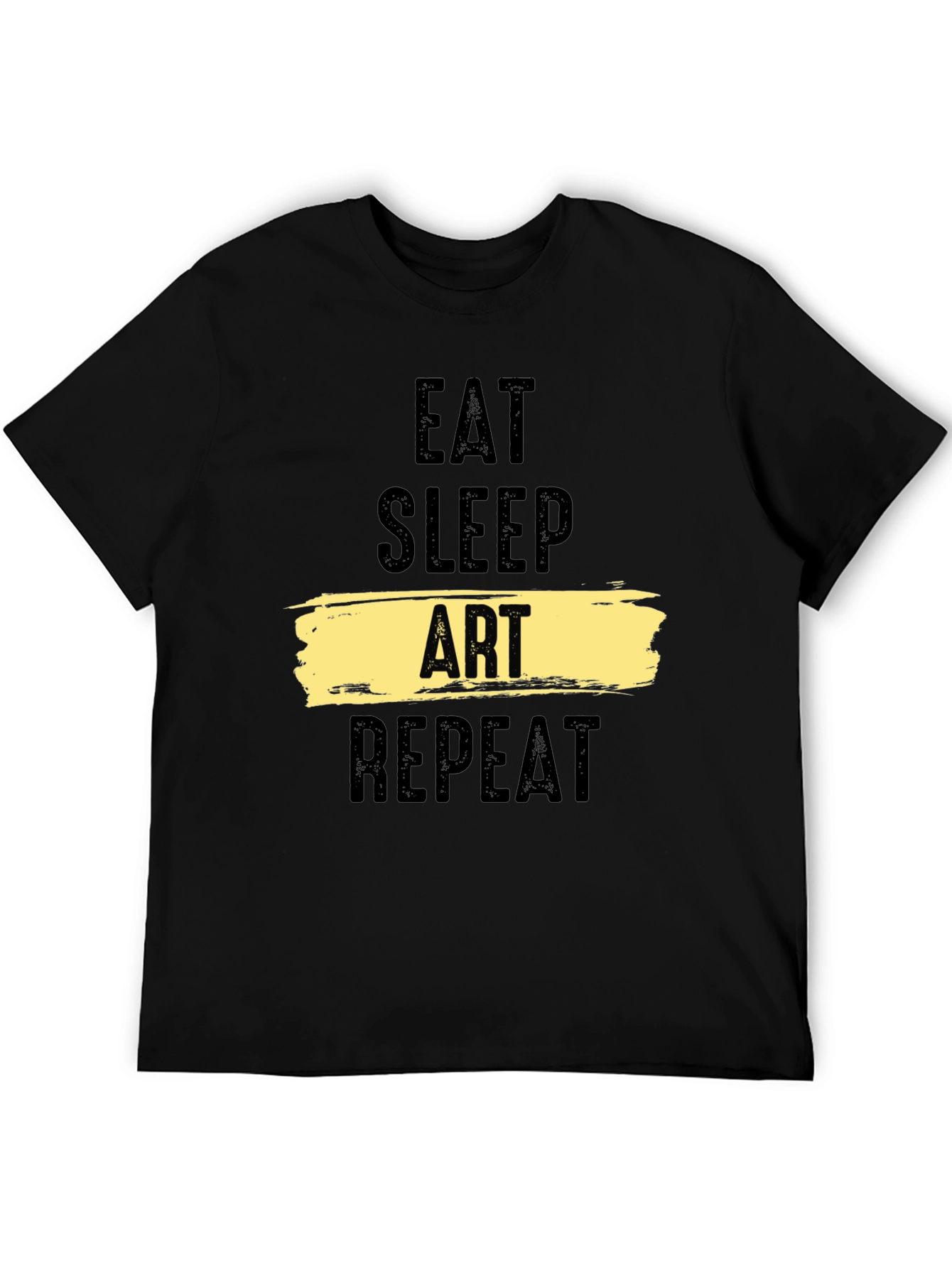 Eat Sleep Art Repeat Black T-Shirt