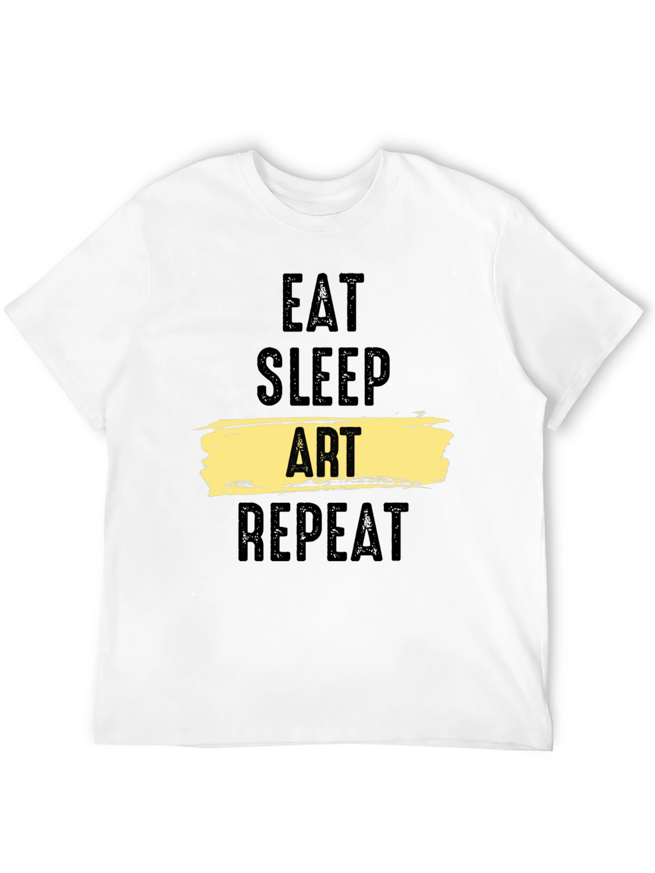 Eat Sleep Art Repeat Black T-Shirt