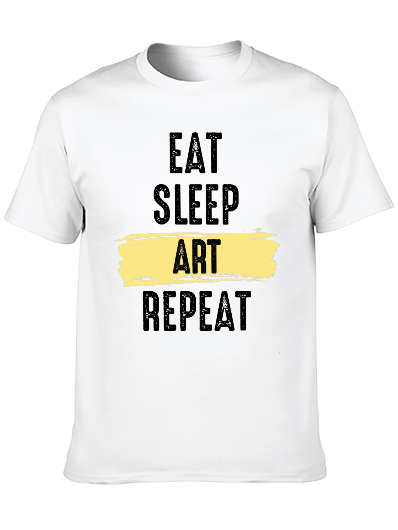 Eat Sleep Art Repeat Black T-Shirt