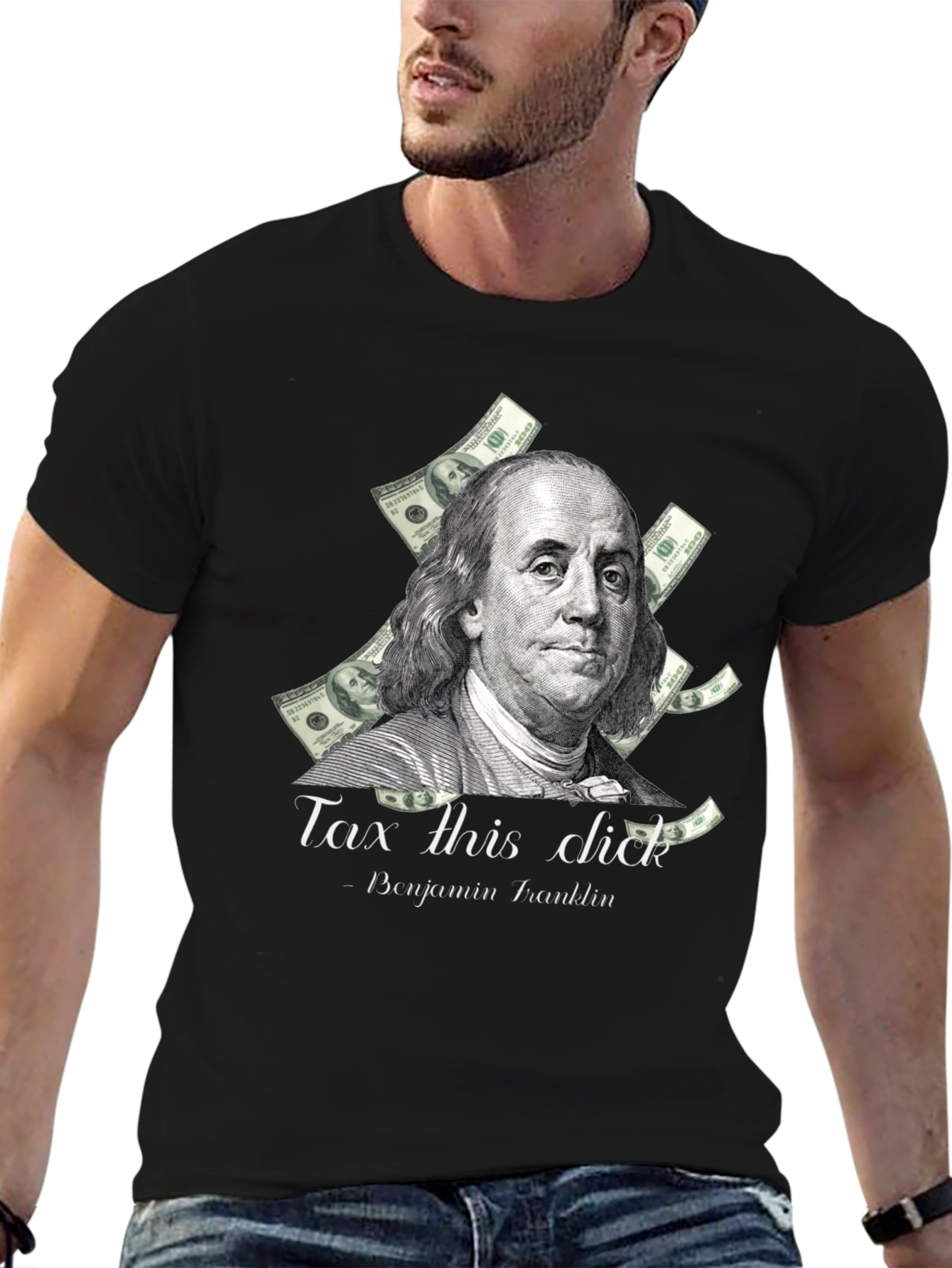 Tax This Dick Benjamin Franklin Graphic Tee