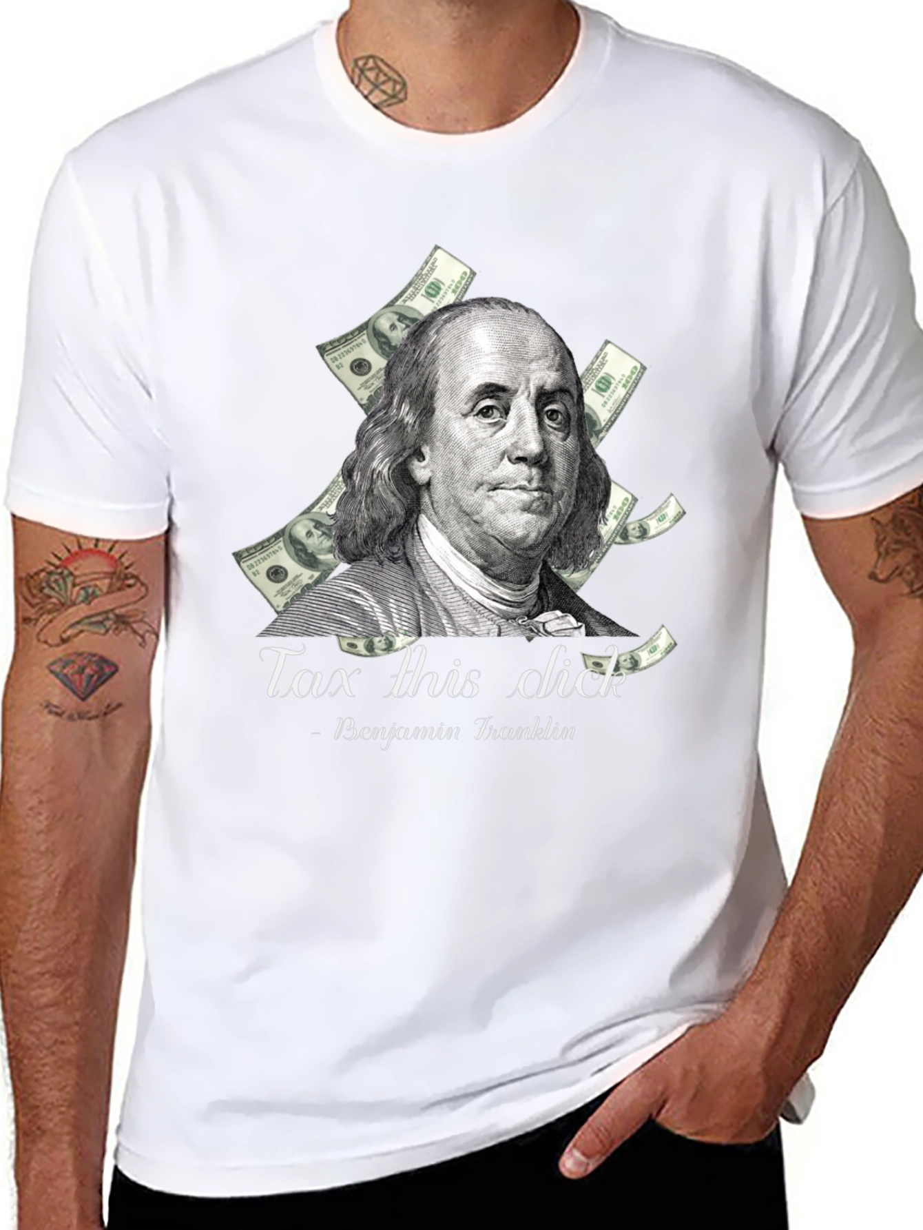 Tax This Dick Benjamin Franklin Graphic Tee