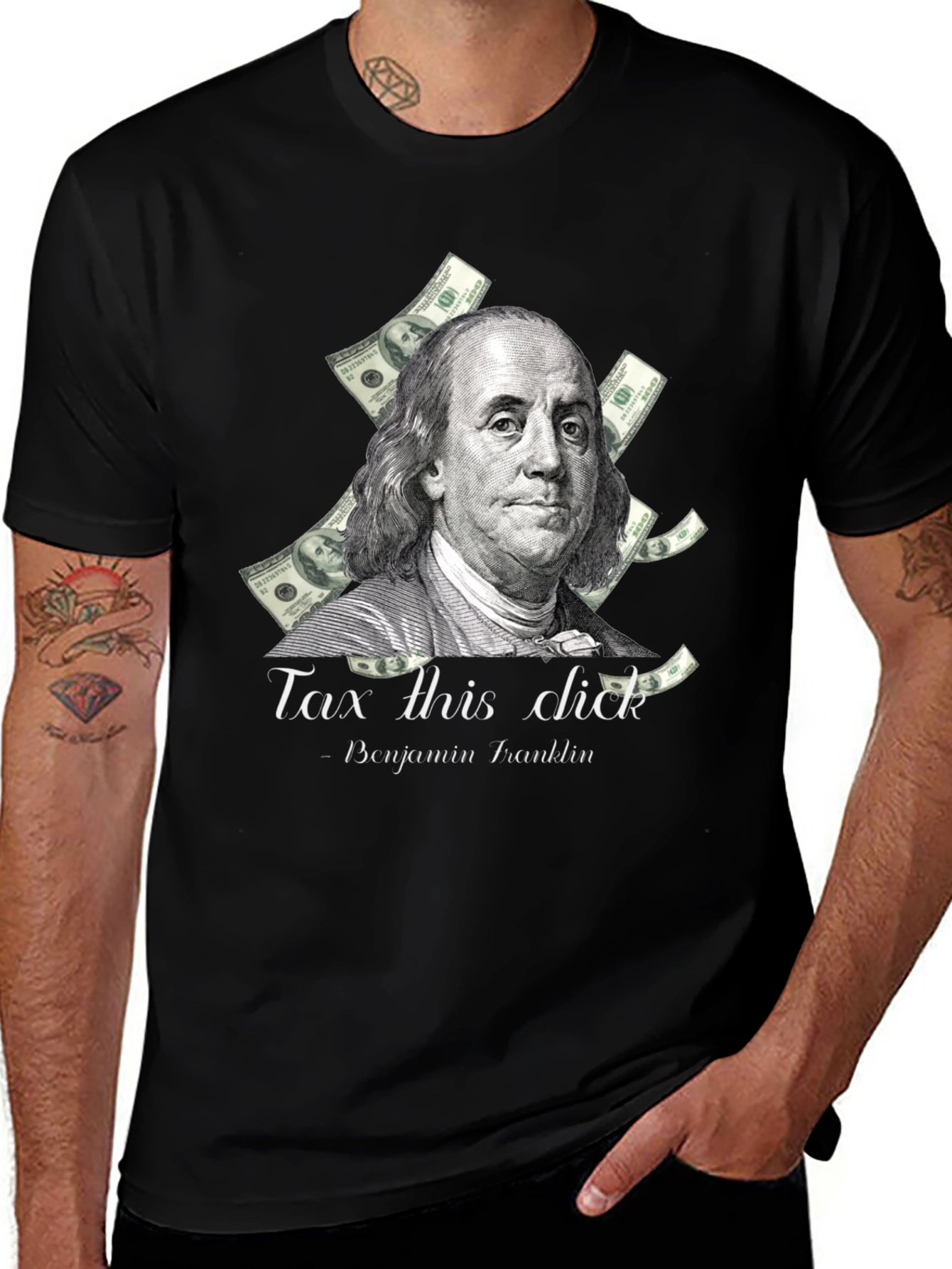 Tax This Dick Benjamin Franklin Graphic Tee
