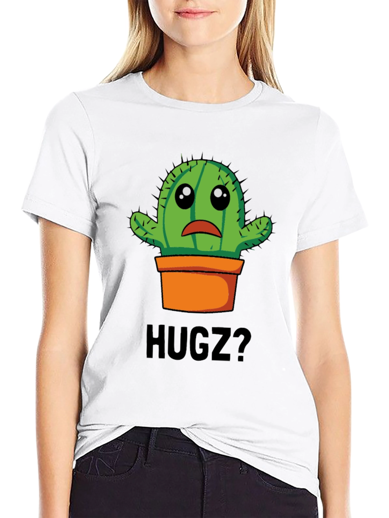 Sad Cactus Hugz? Graphic T-Shirt