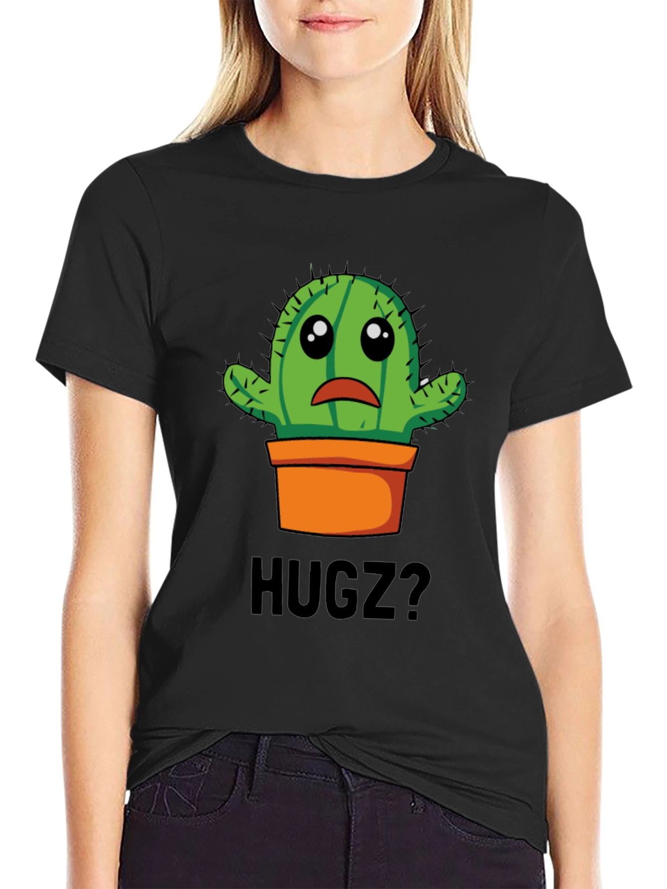 Sad Cactus Hugz? Graphic T-Shirt