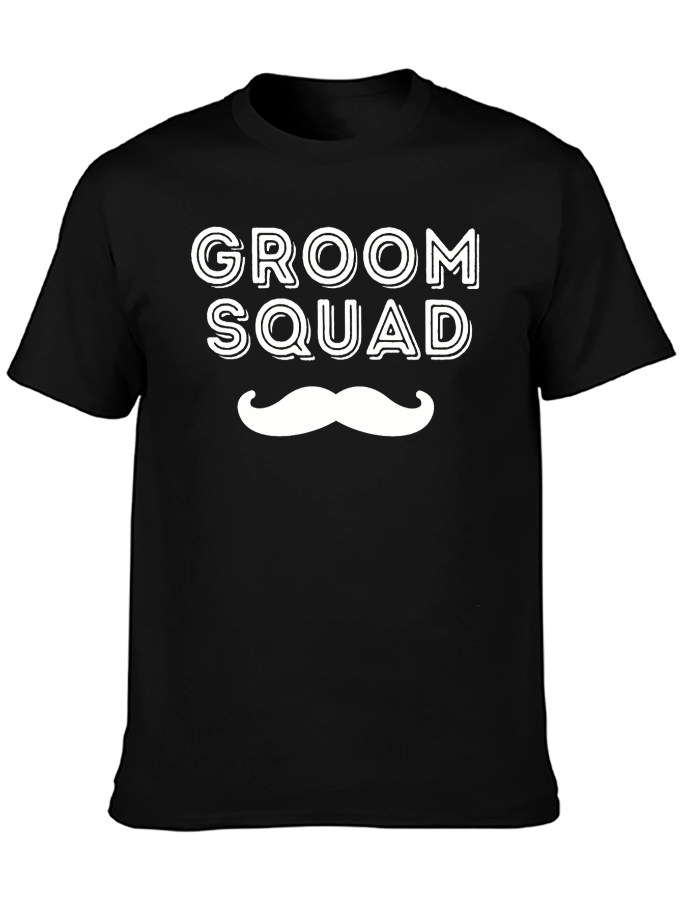 Groom Squad Black Crew Neck T-Shirt