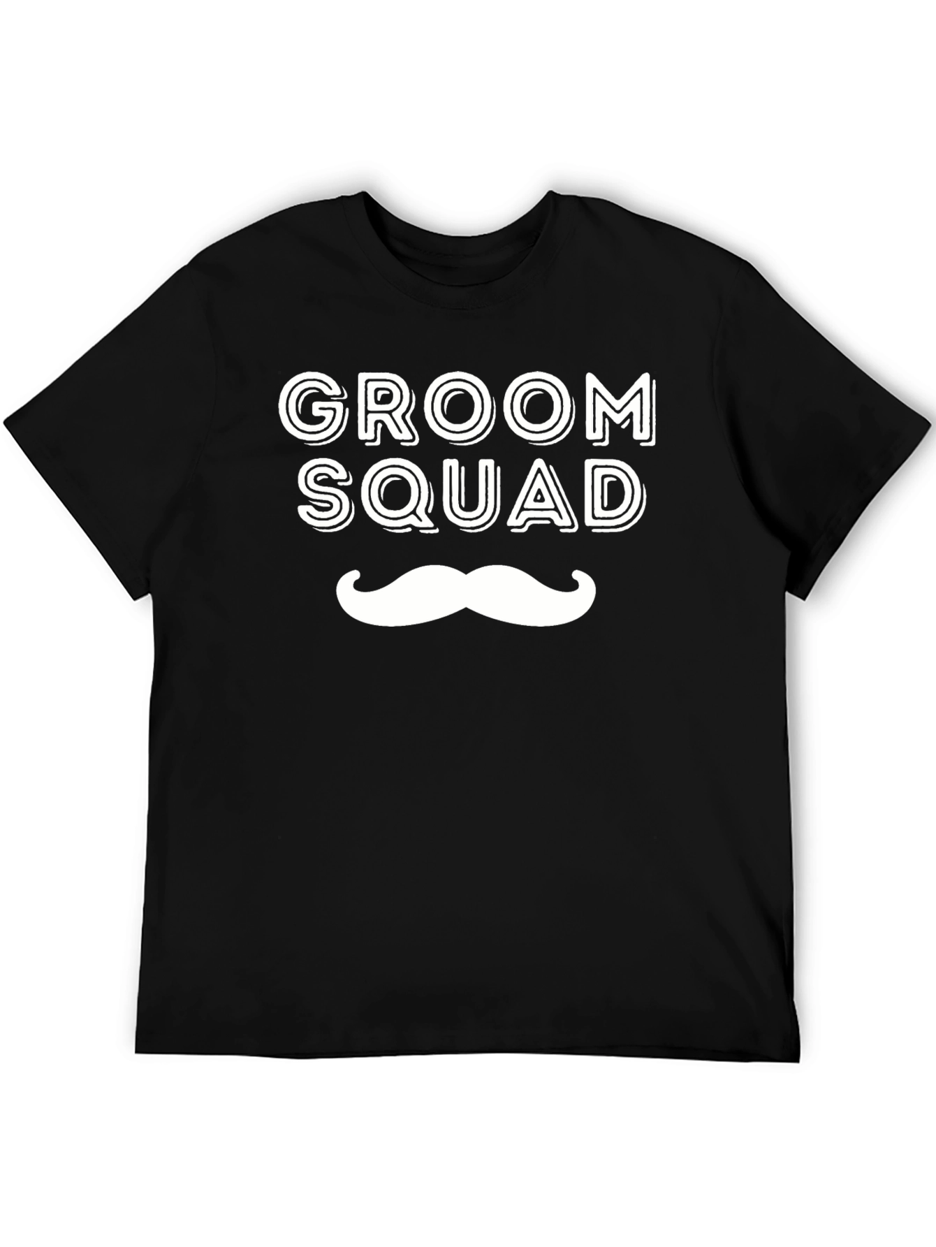 Groom Squad Black Crew Neck T-Shirt