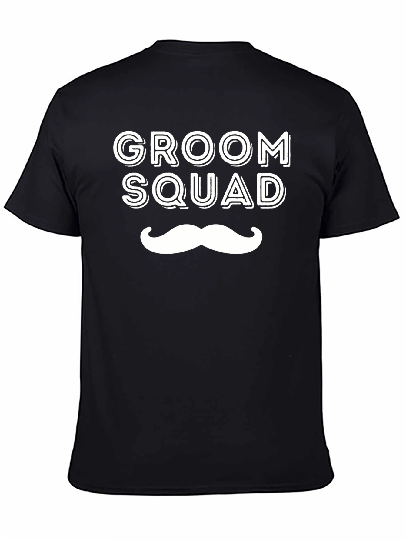 Groom Squad Black Crew Neck T-Shirt