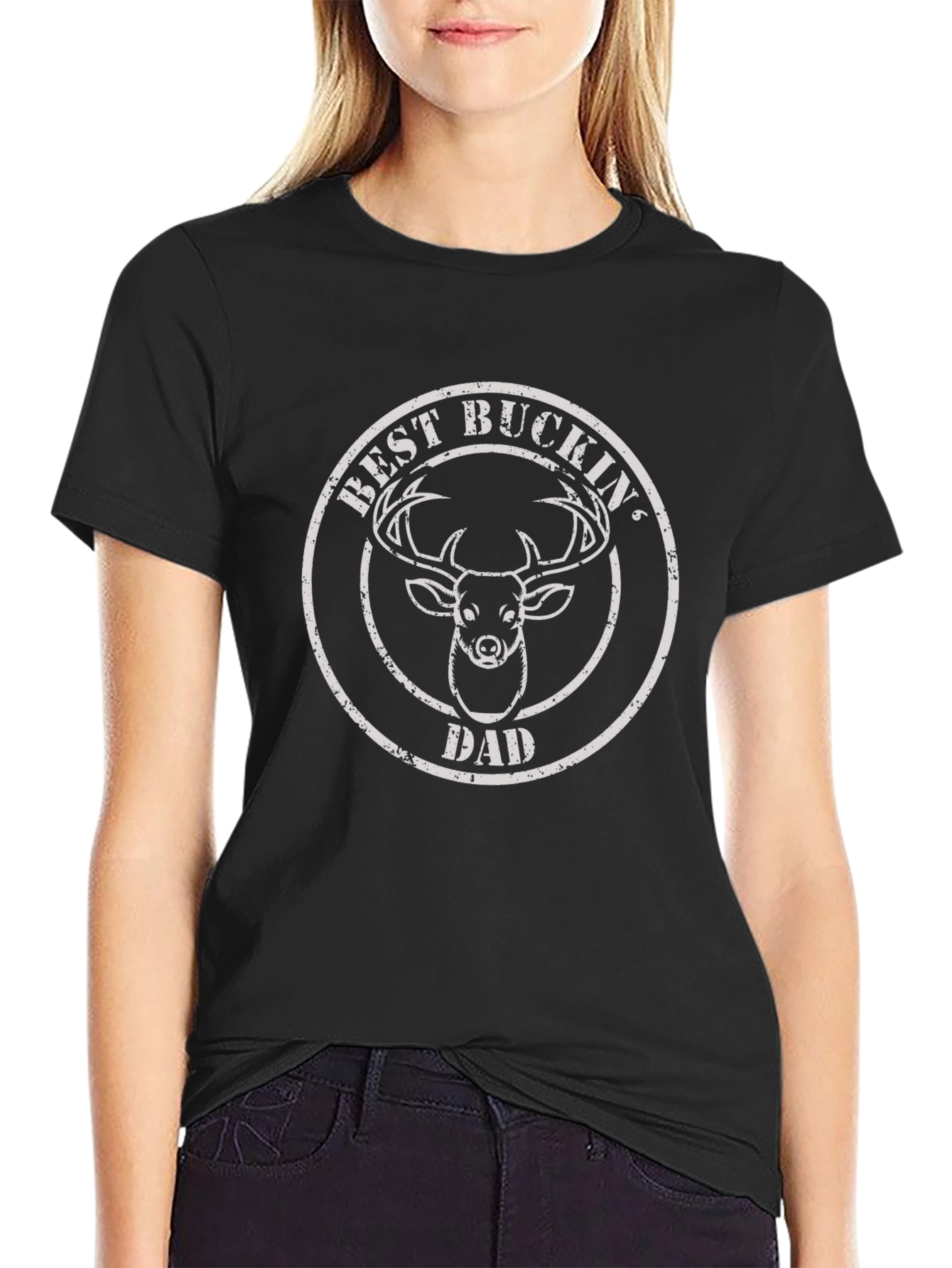Best Buckin Dad Deer Graphic Tee