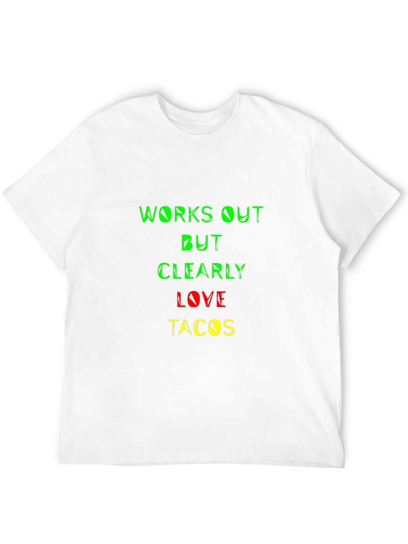 Works Out But Clearly Love Tacos Graphic Tee