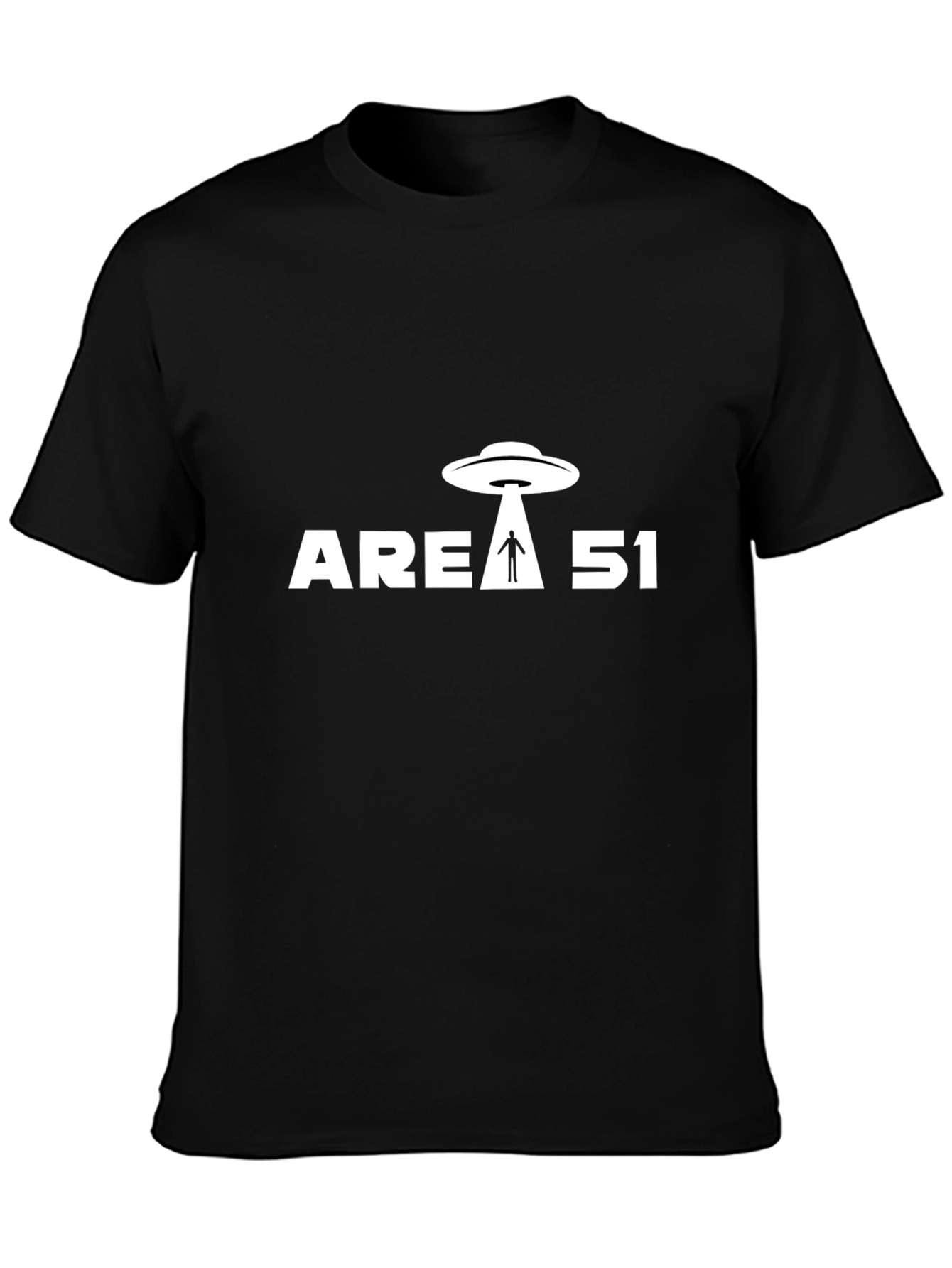 Area 51 UFO Abduction T-Shirt - Black