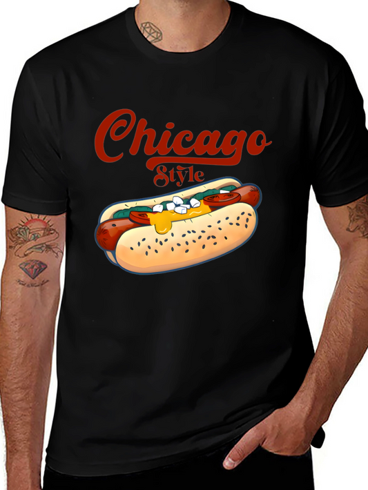 Chicago Style Hotdog T-Shirt - Foodie Tee