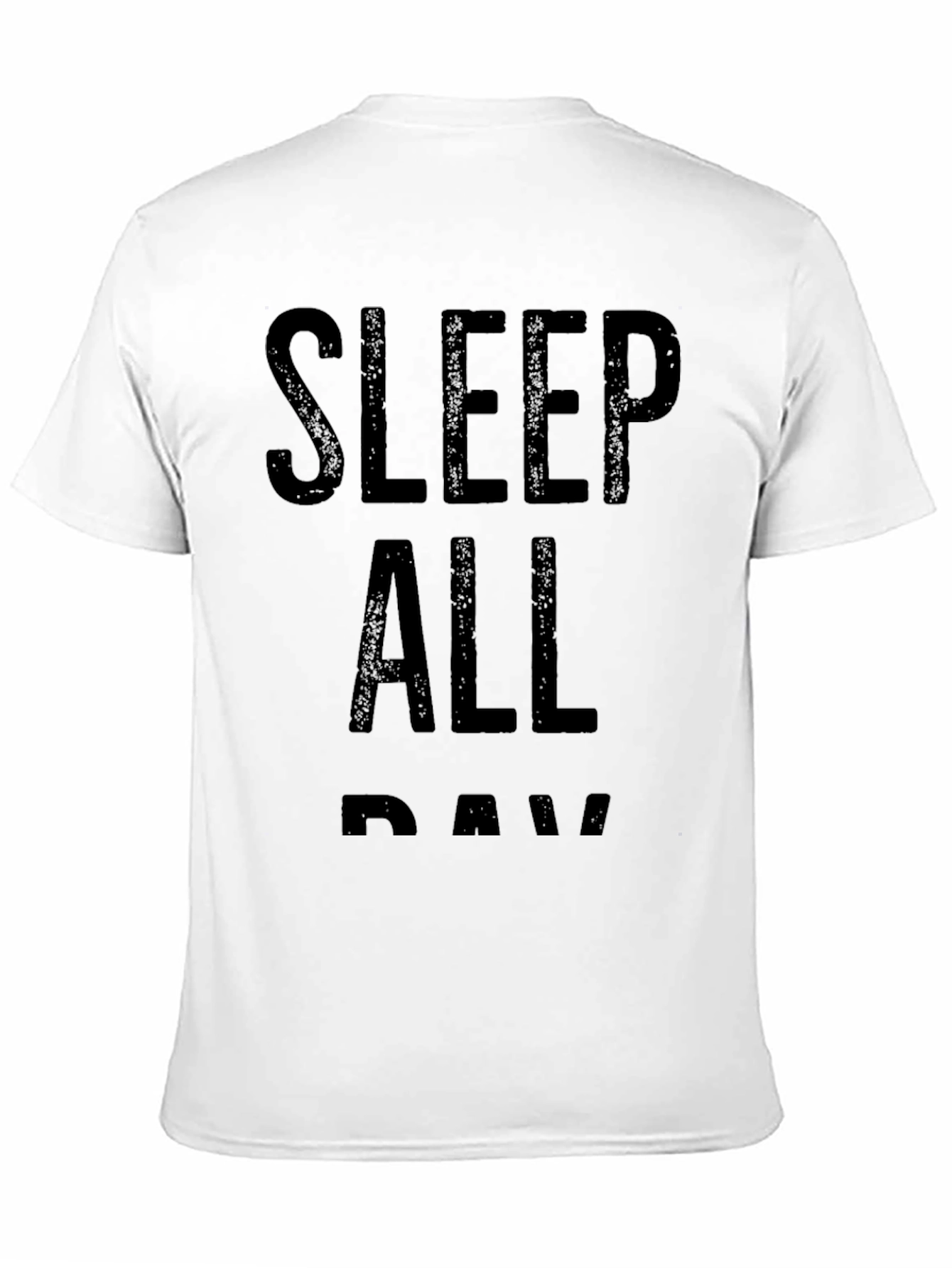 Sleep All Day Graphic T-Shirt - Black
