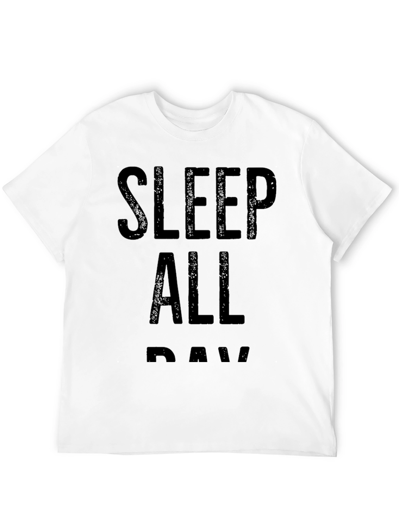 Sleep All Day Graphic T-Shirt - Black