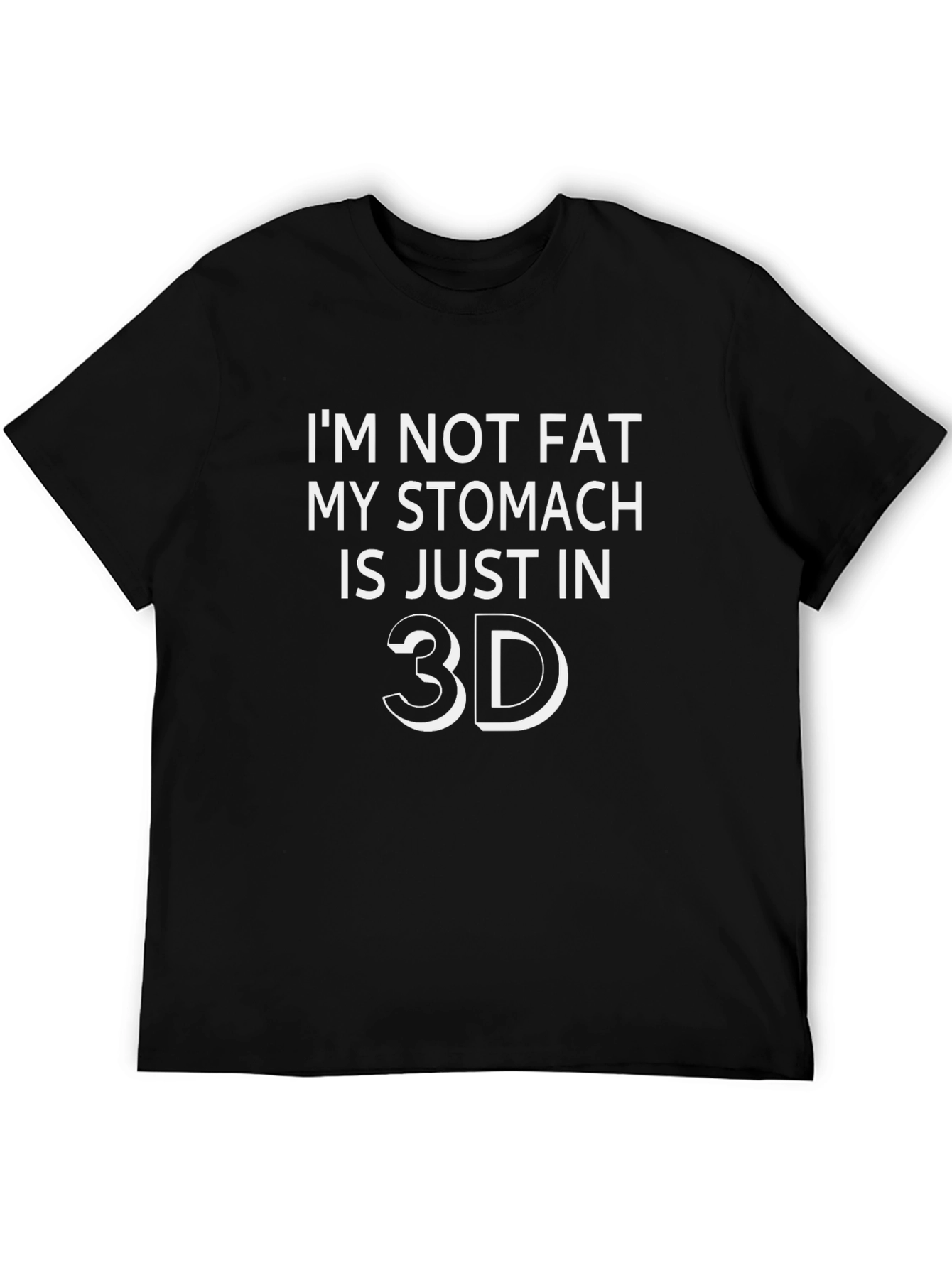 Funny 3D Stomach Graphic T-Shirt