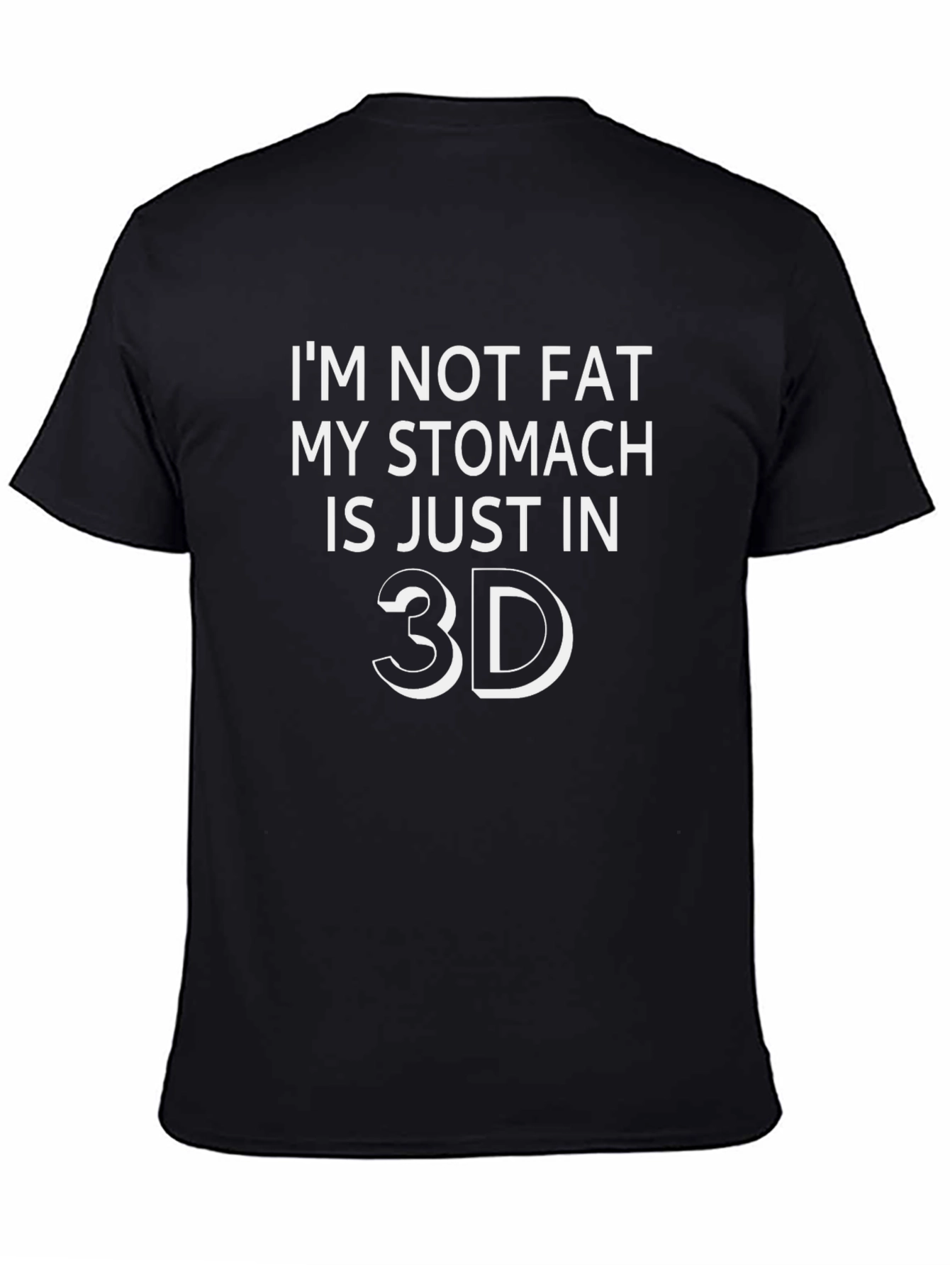 Funny 3D Stomach Graphic T-Shirt