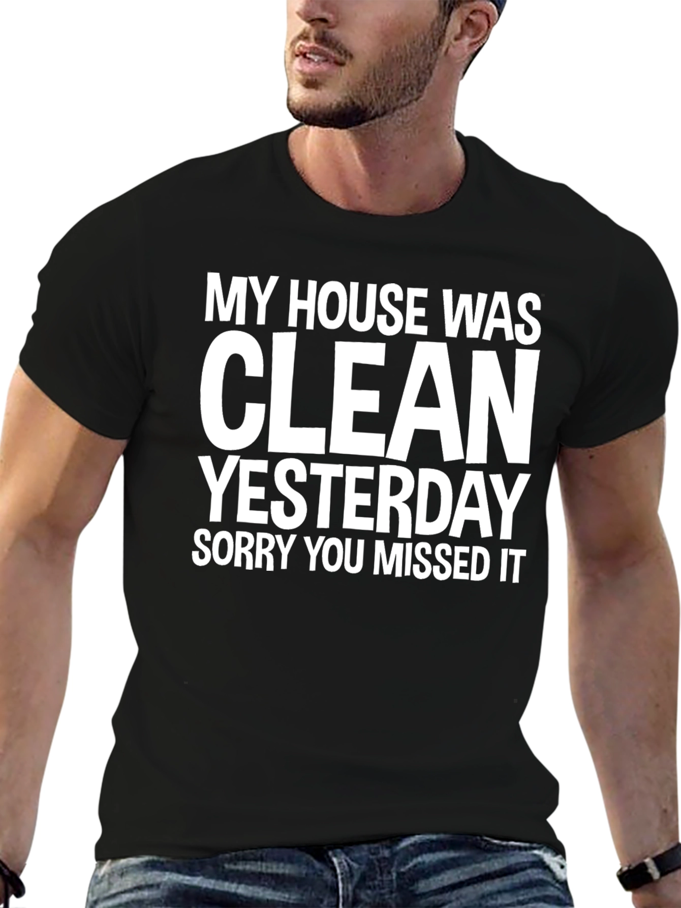 Funny Clean Yesterday Graphic Tee