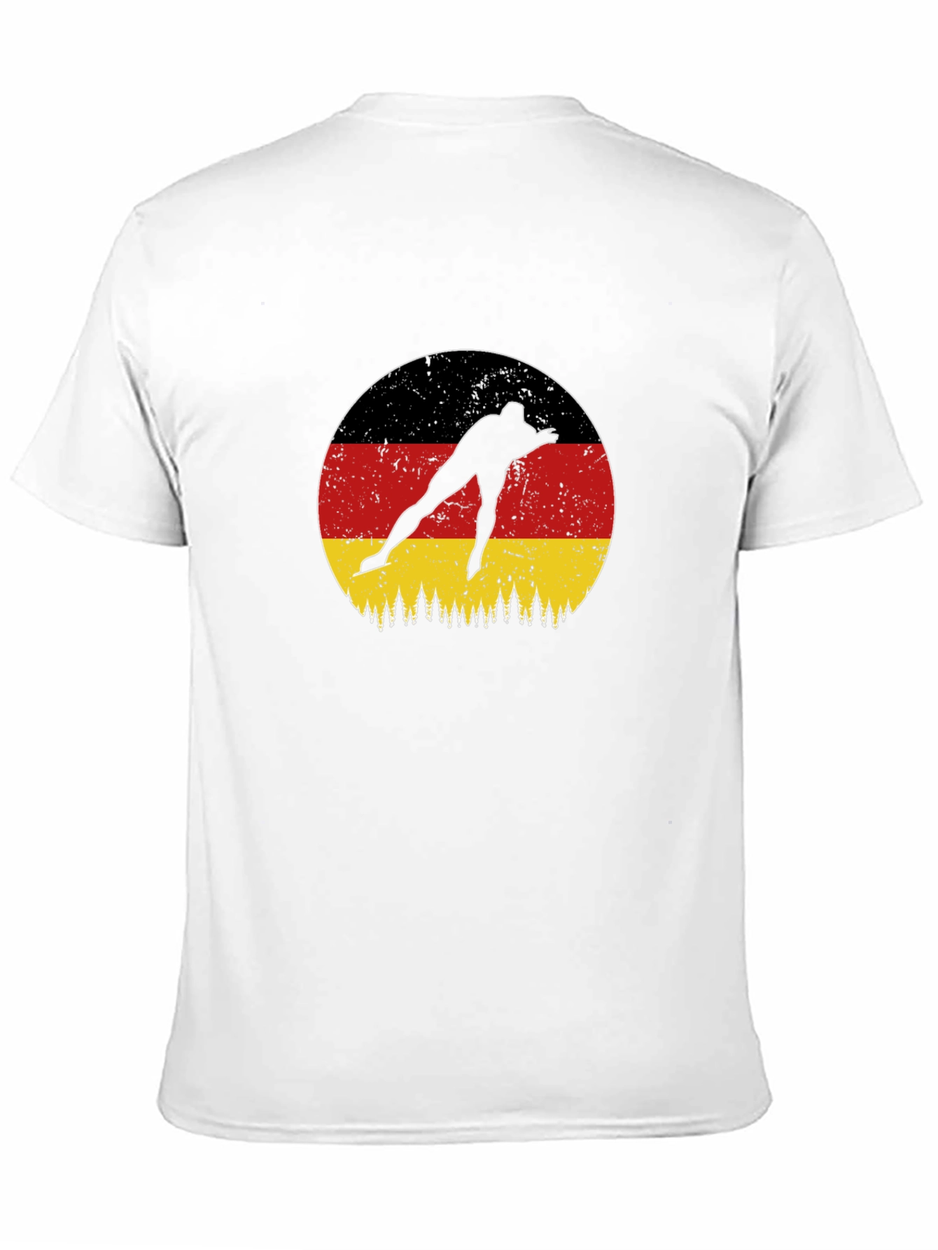 German Flag Speed Skater Graphic T-Shirt