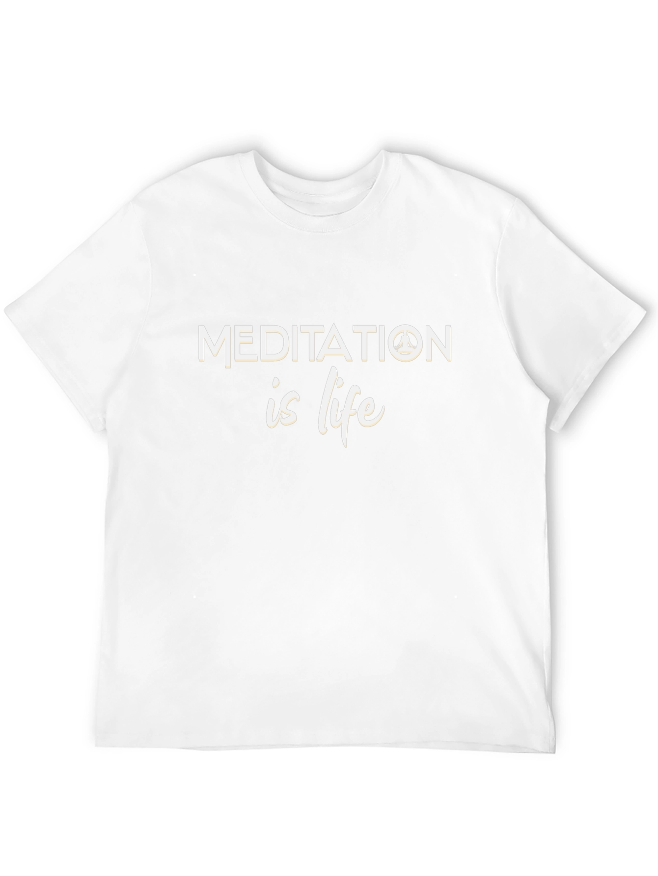 Meditation is Life Black T-Shirt