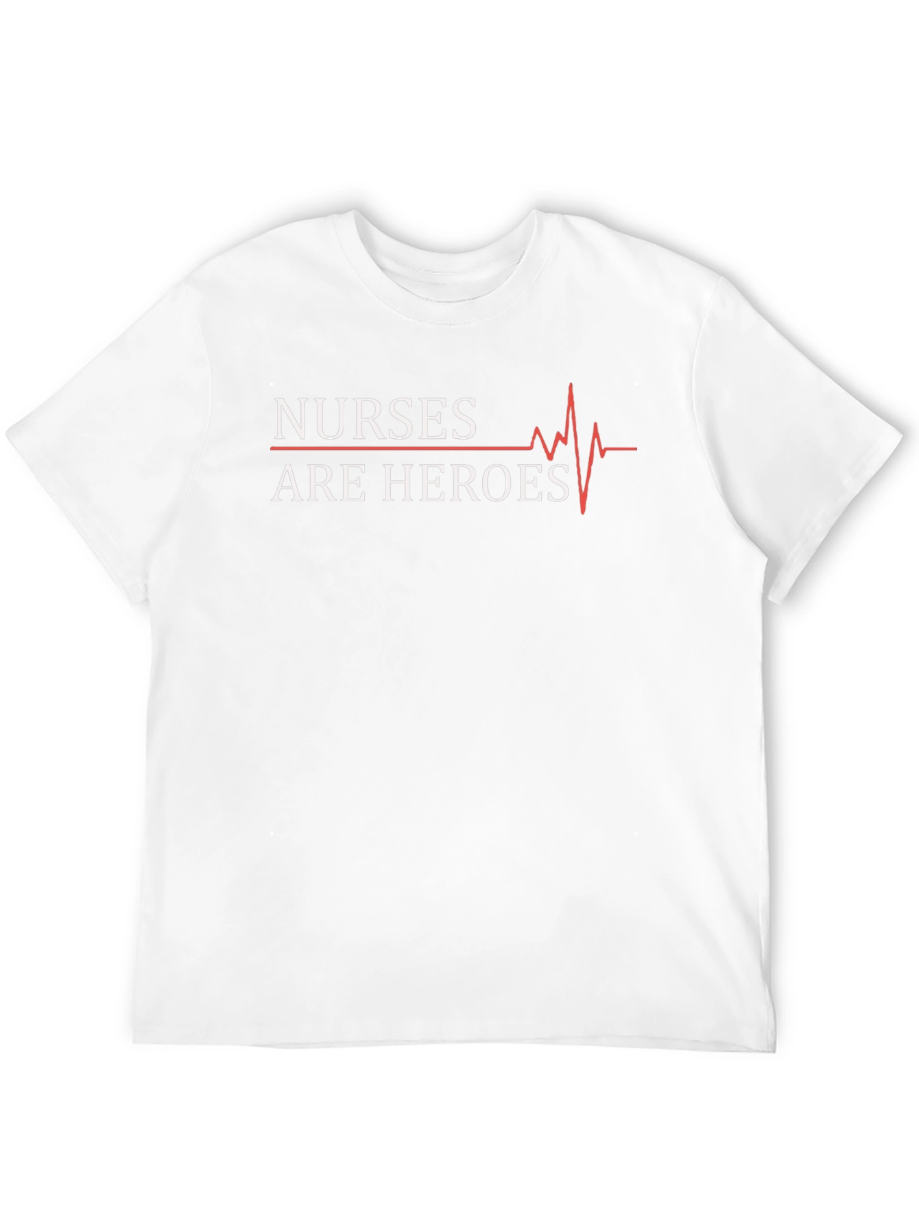 Nurses are Heroes Graphic Tee - Black