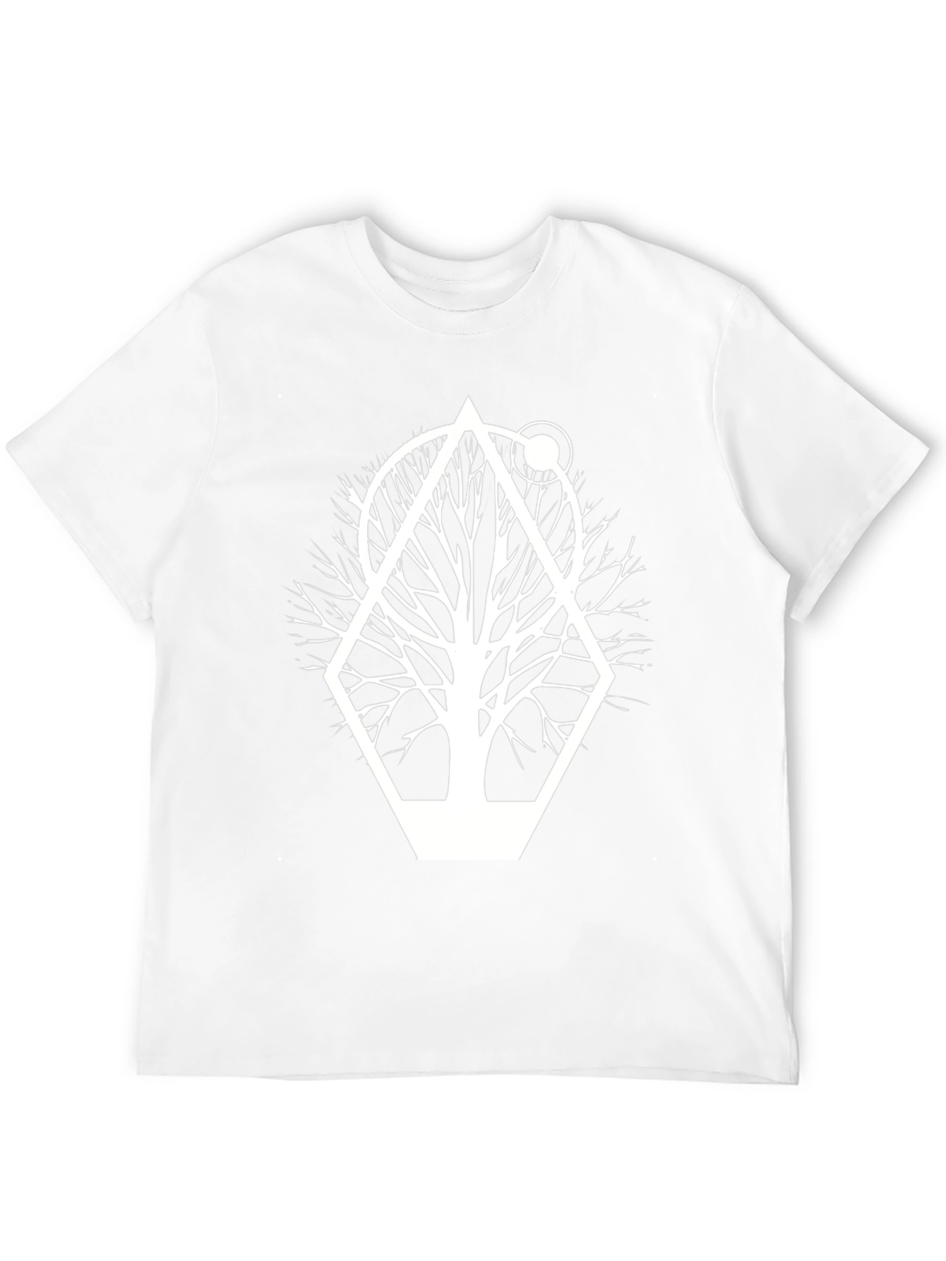 Geometric Tree Graphic Tee - Modern Nature Shirt