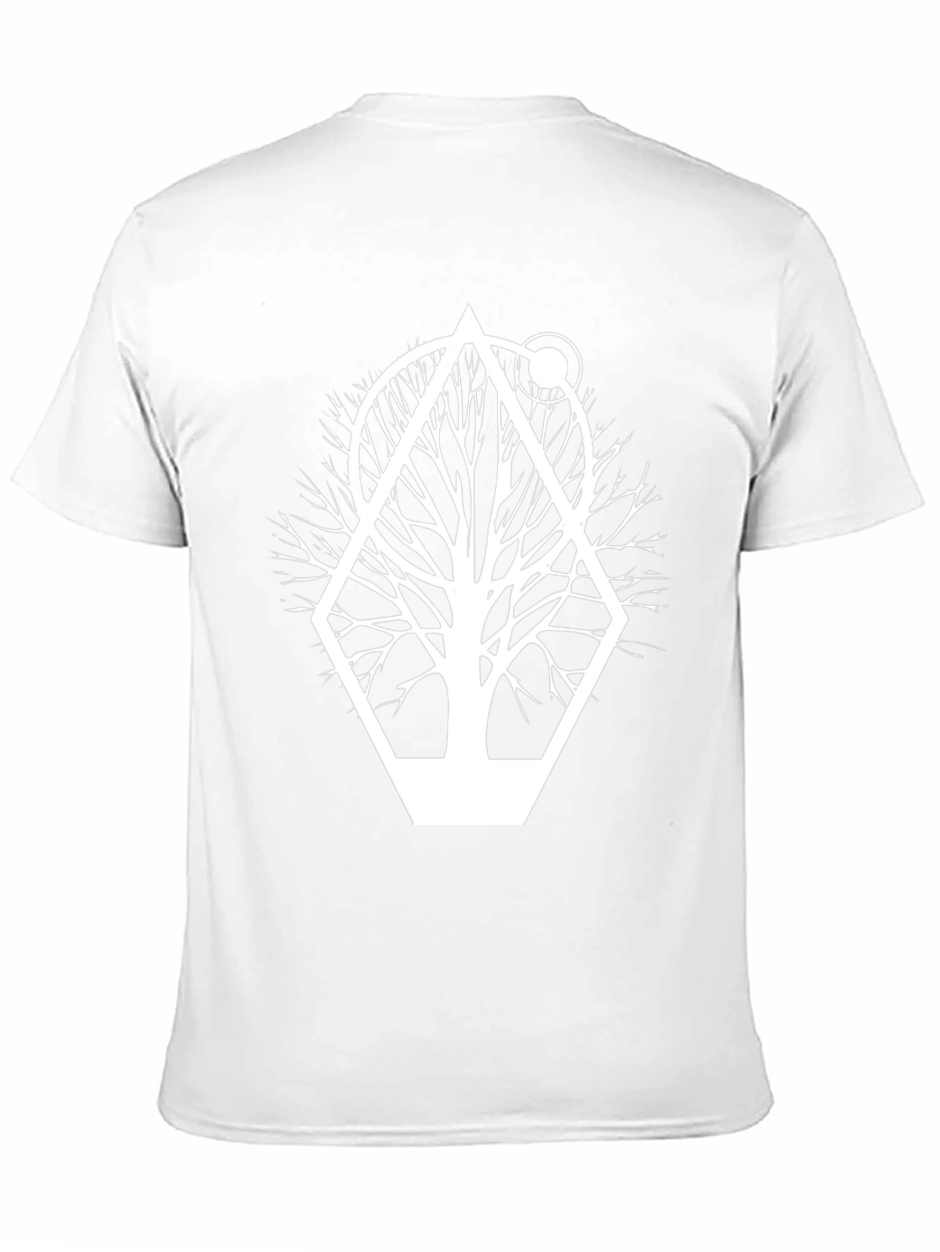 Geometric Tree Graphic Tee - Modern Nature Shirt