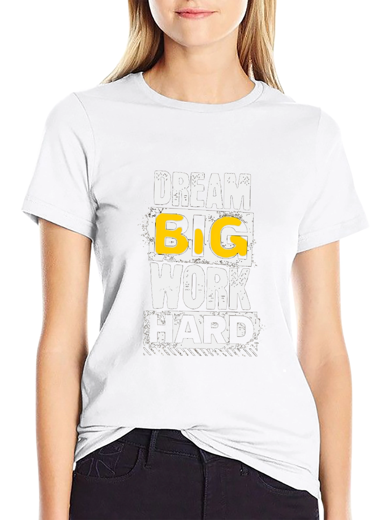 Dream Big Work Hard Graphic Tee