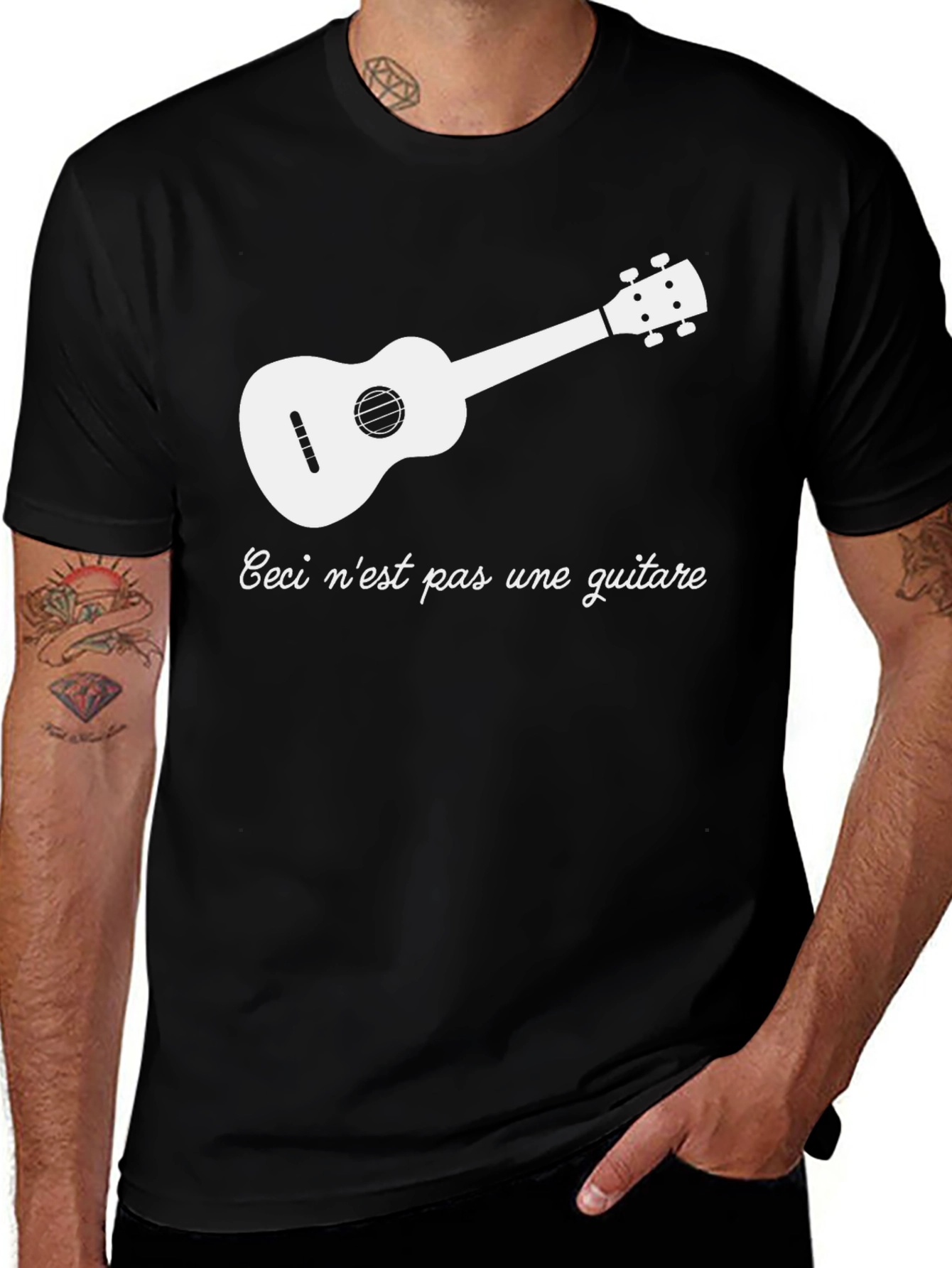 Ceci nest pas une guitare - Ukulele T-Shirt