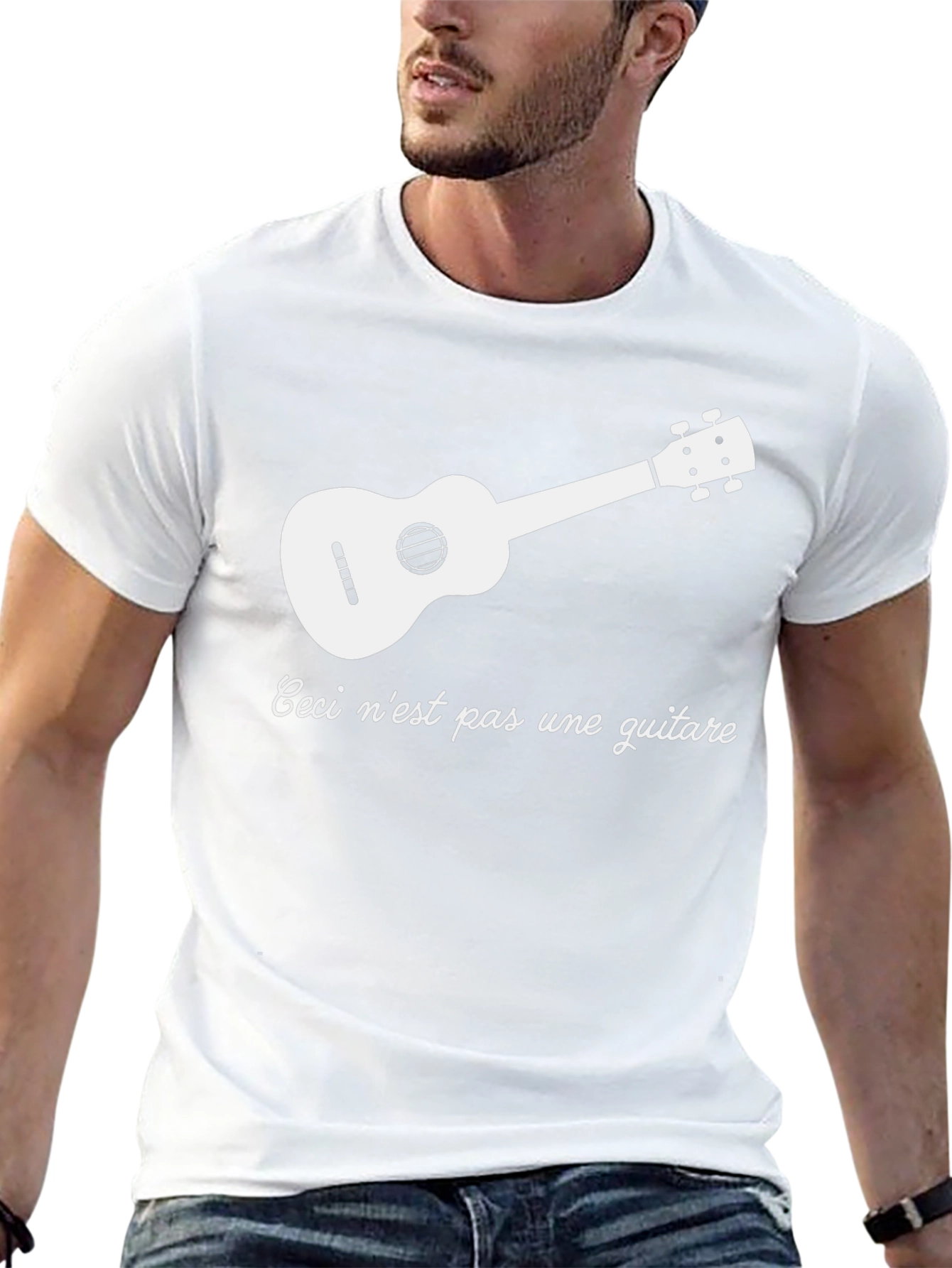 Ceci nest pas une guitare - Ukulele T-Shirt