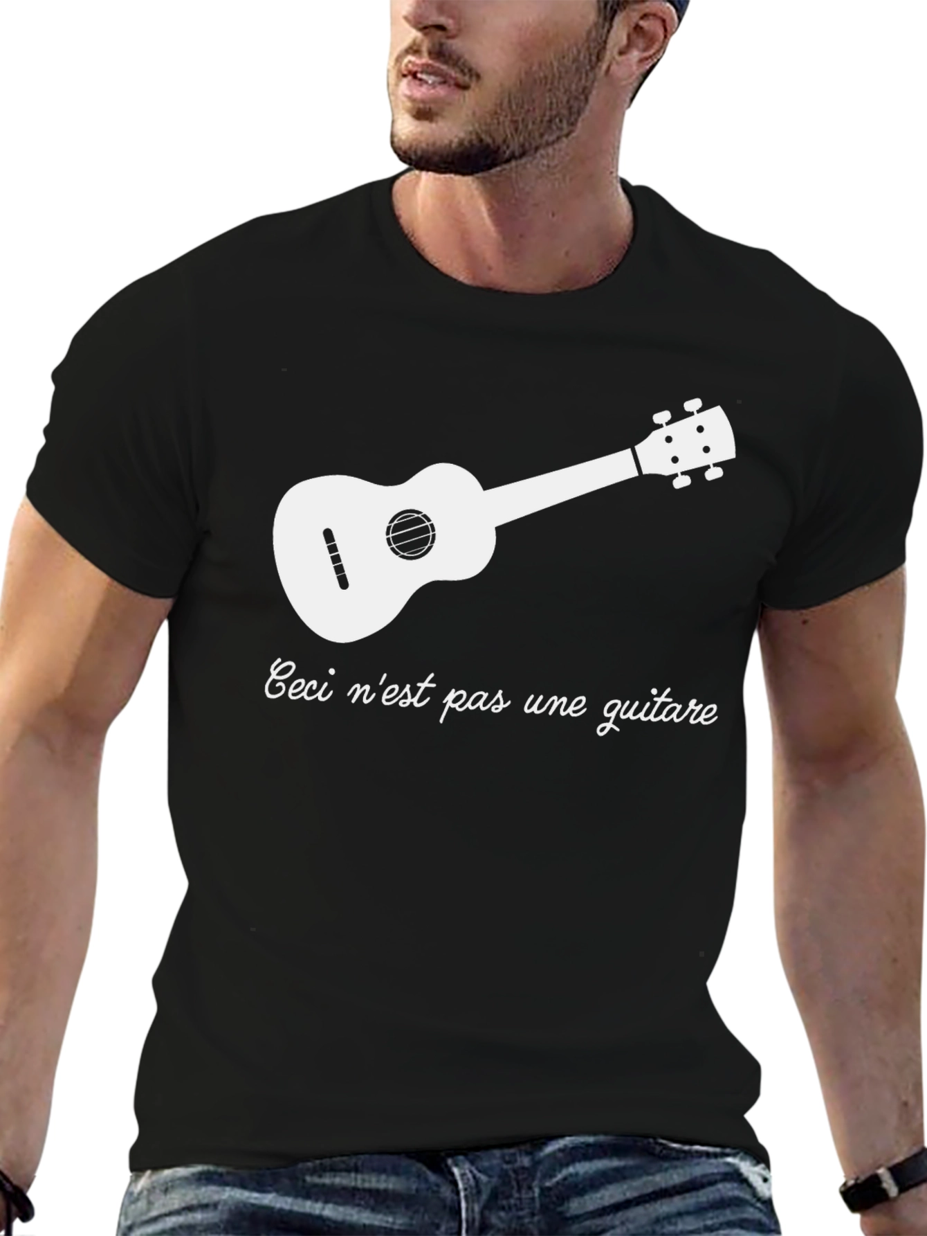 Ceci nest pas une guitare - Ukulele T-Shirt