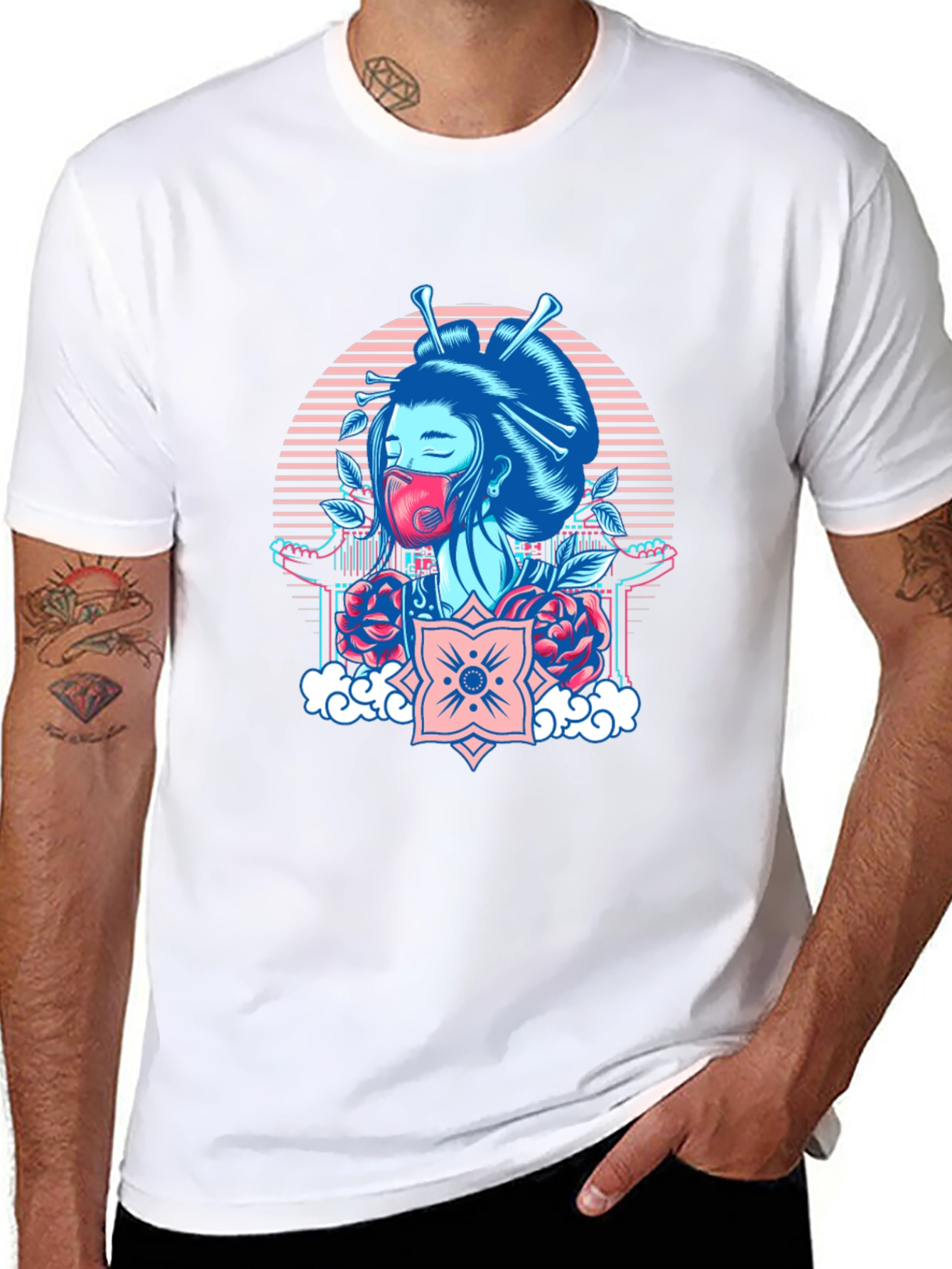 Geisha Mask Graphic Tee