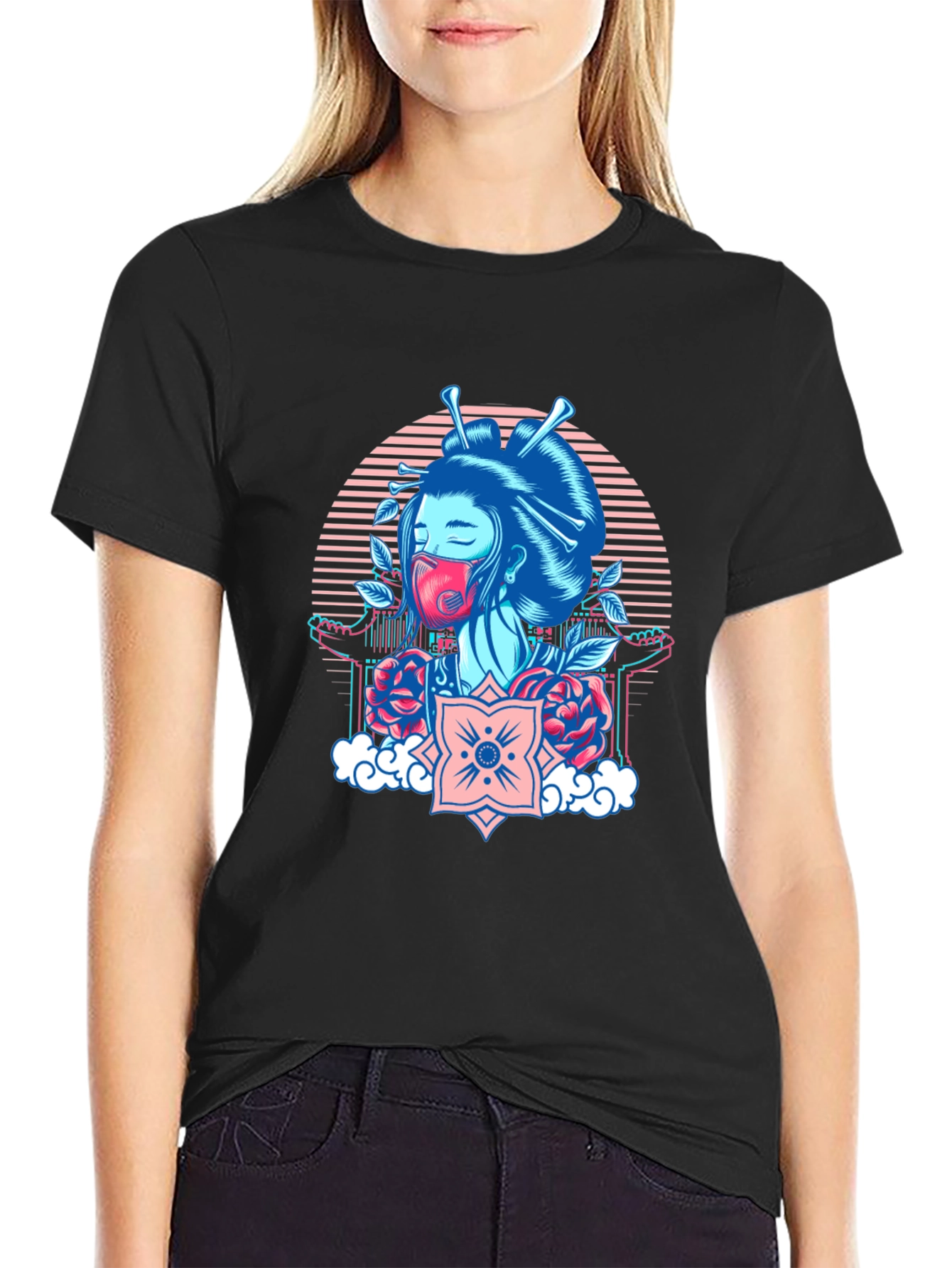 Geisha Mask Graphic Tee