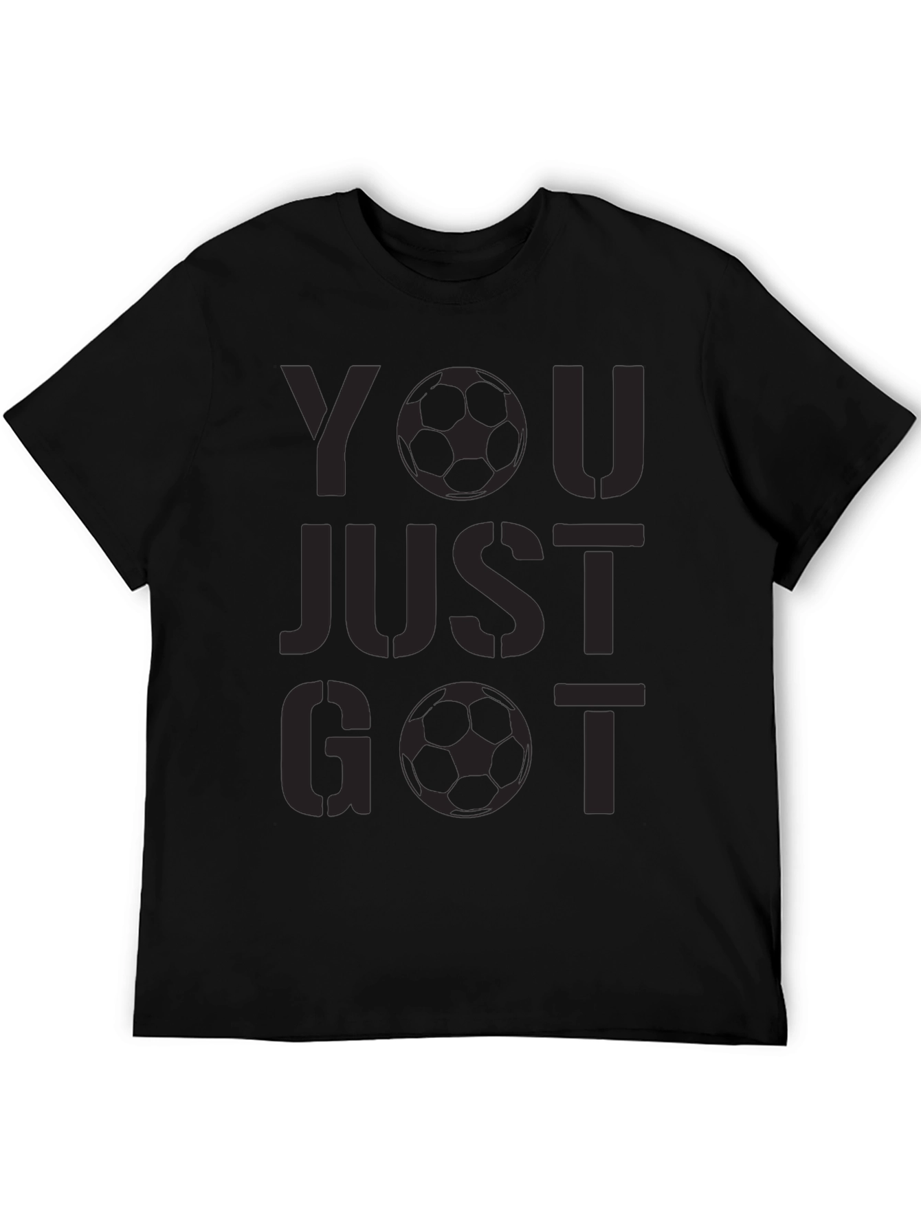 You Just Got Soccered Black T-Shirt
