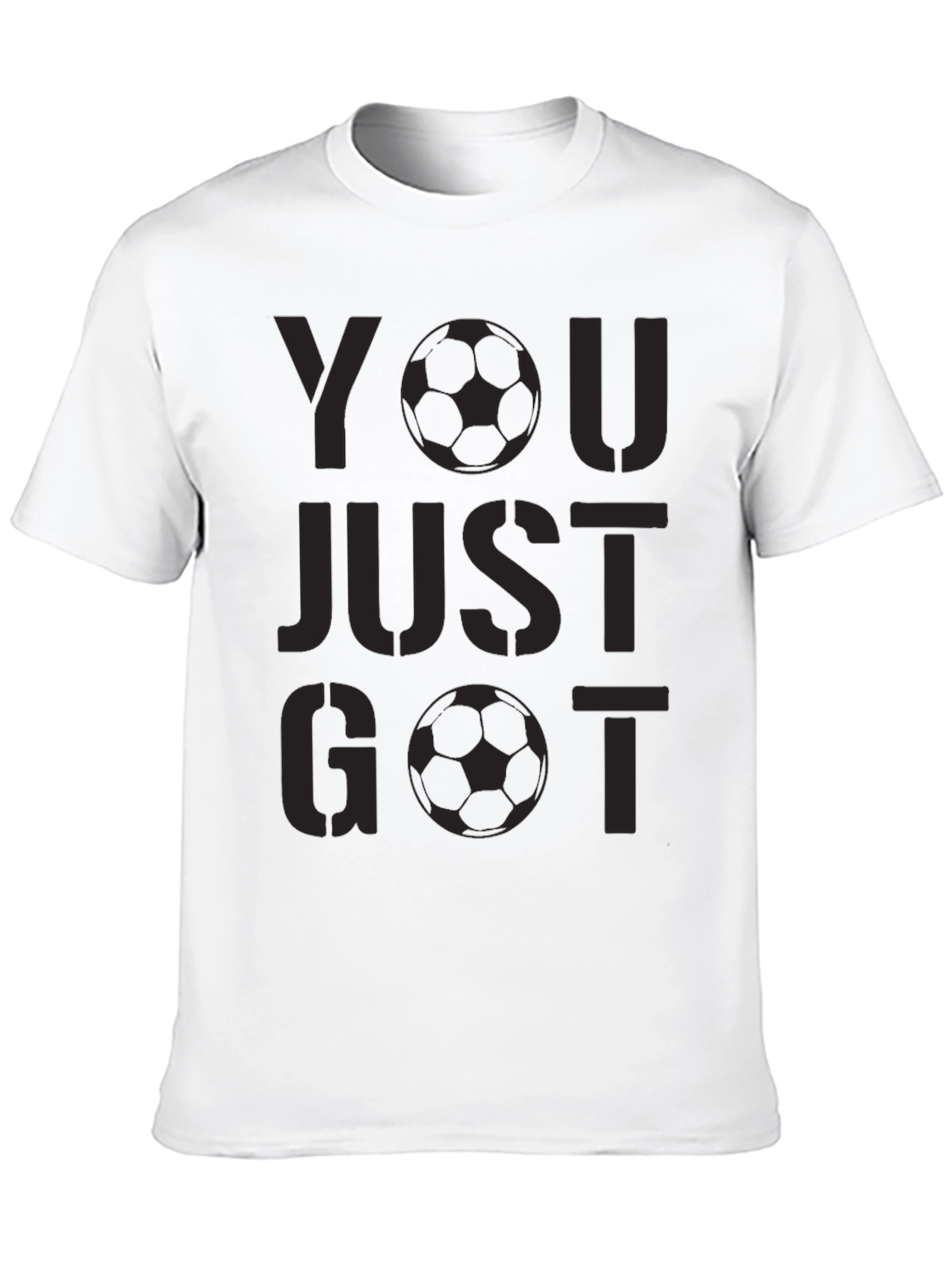 You Just Got Soccered Black T-Shirt