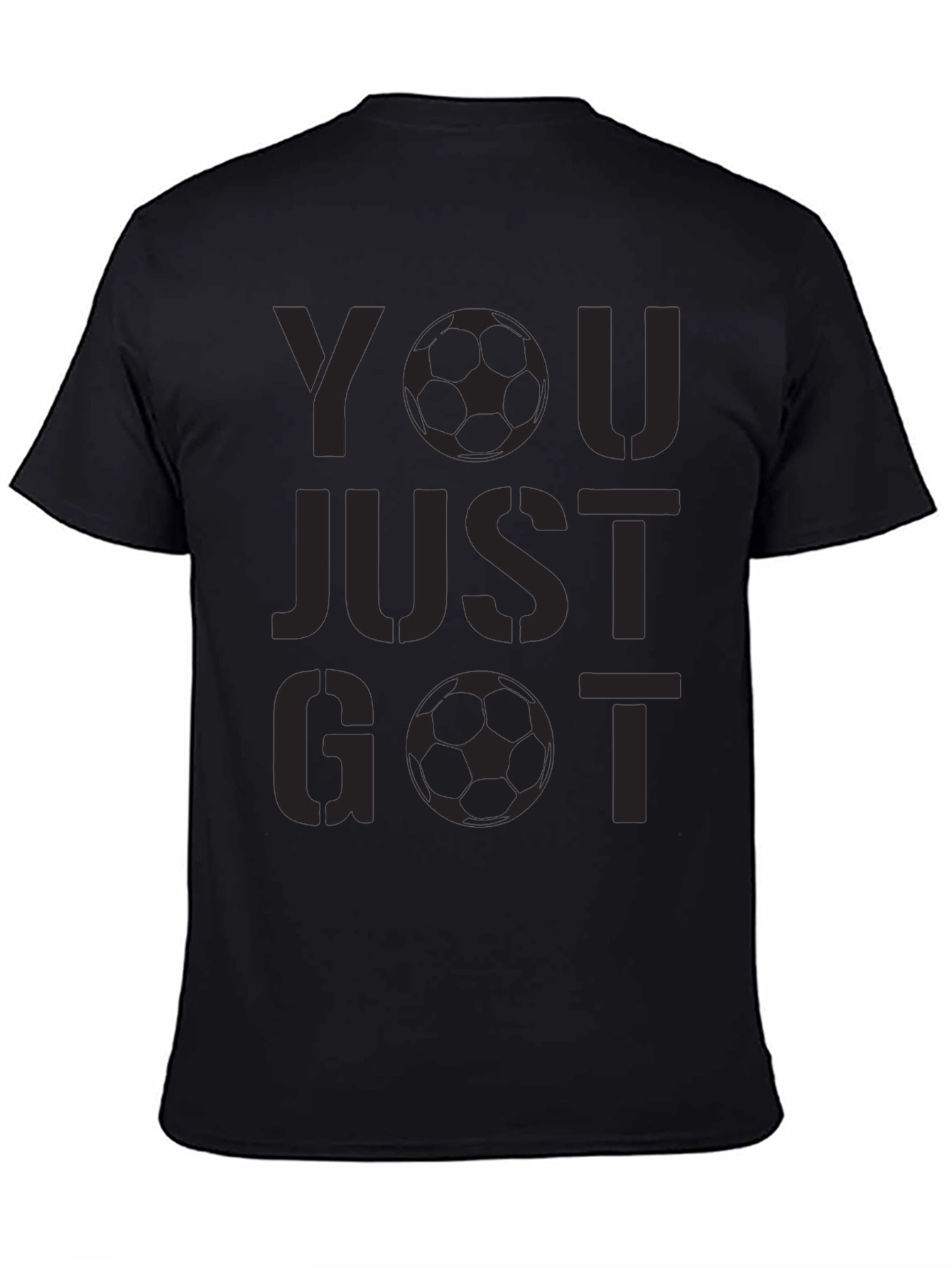 You Just Got Soccered Black T-Shirt